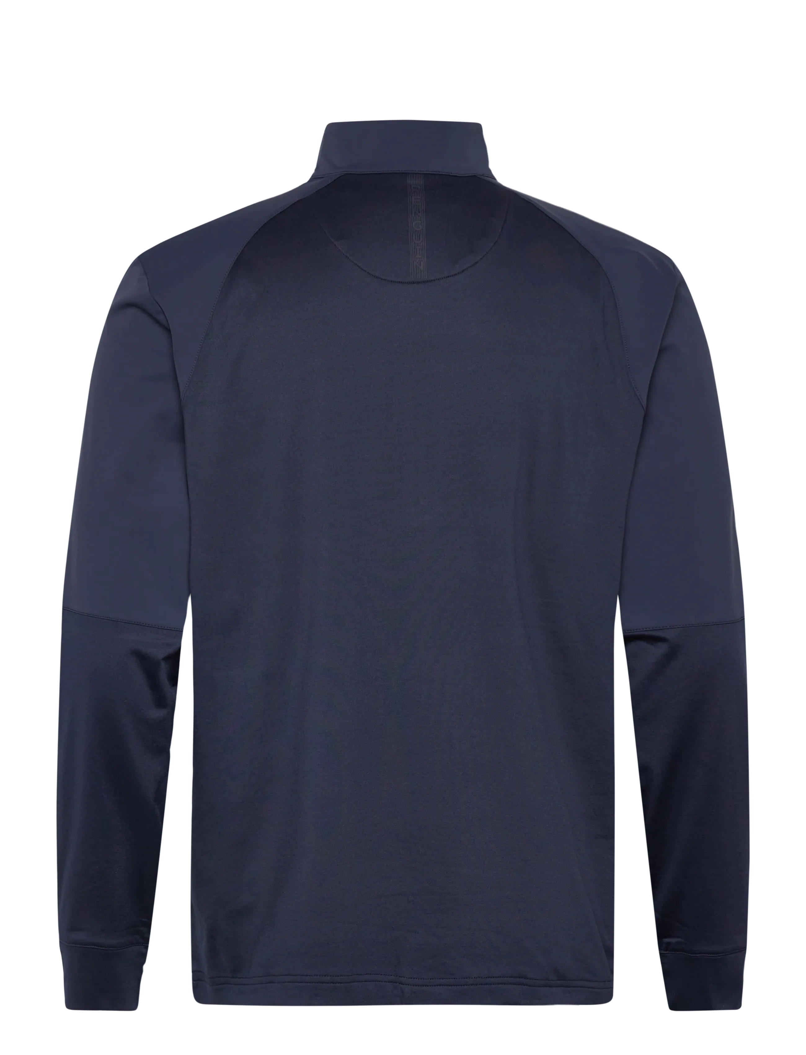 Original Penguin Golf - MIXED MEDIA 1/4 ZIP PULLOVER - fleece en midlayers - black iris - 1
