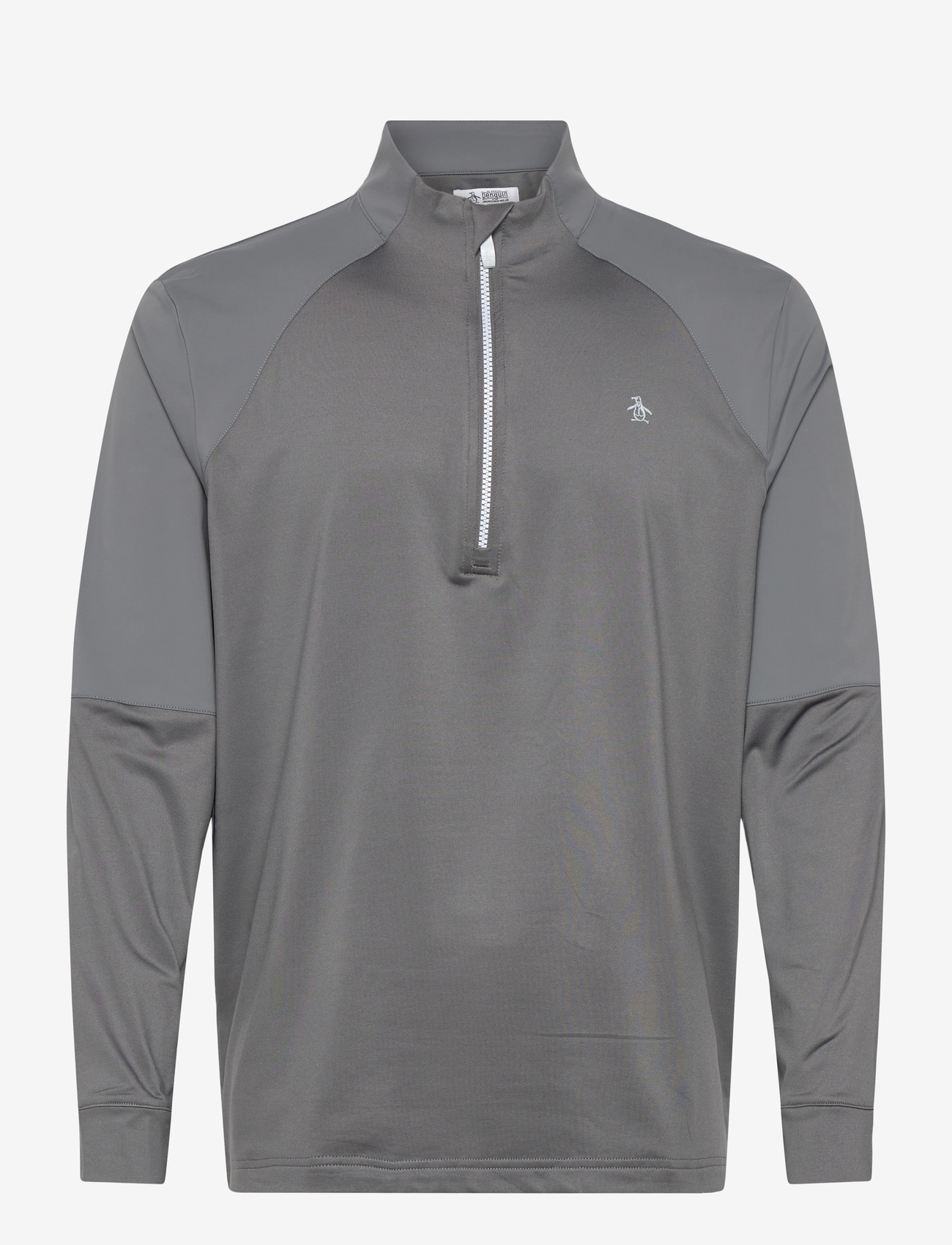 Original Penguin Golf - MIXED MEDIA 1/4 ZIP PULLOVER - fleece - quiet shade - 0