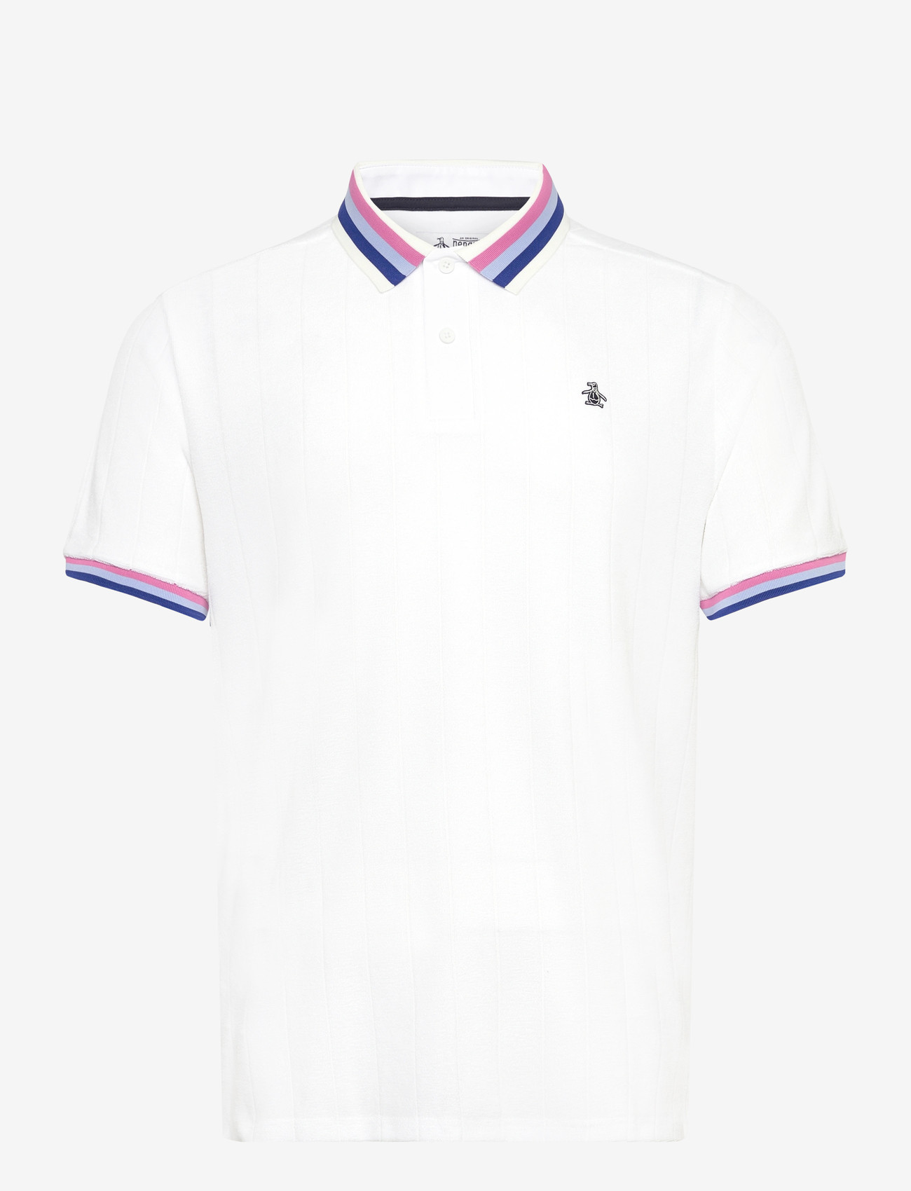 Original Penguin Golf - Performance polo with ribbed blocking - kortærmede poloer - bright white - 0