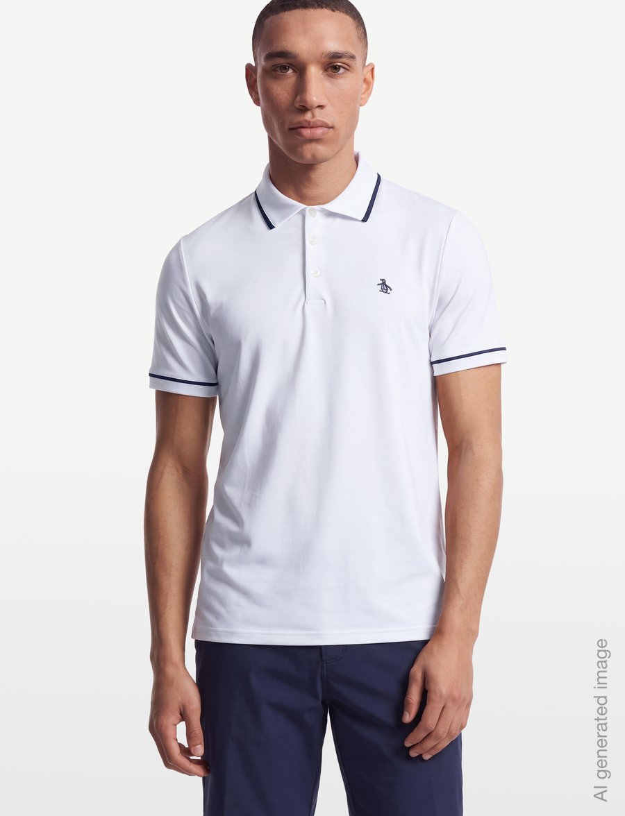 Original Penguin Golf - PETE’S SOLID POLO - oberteile & t-shirts - bright white - 3
