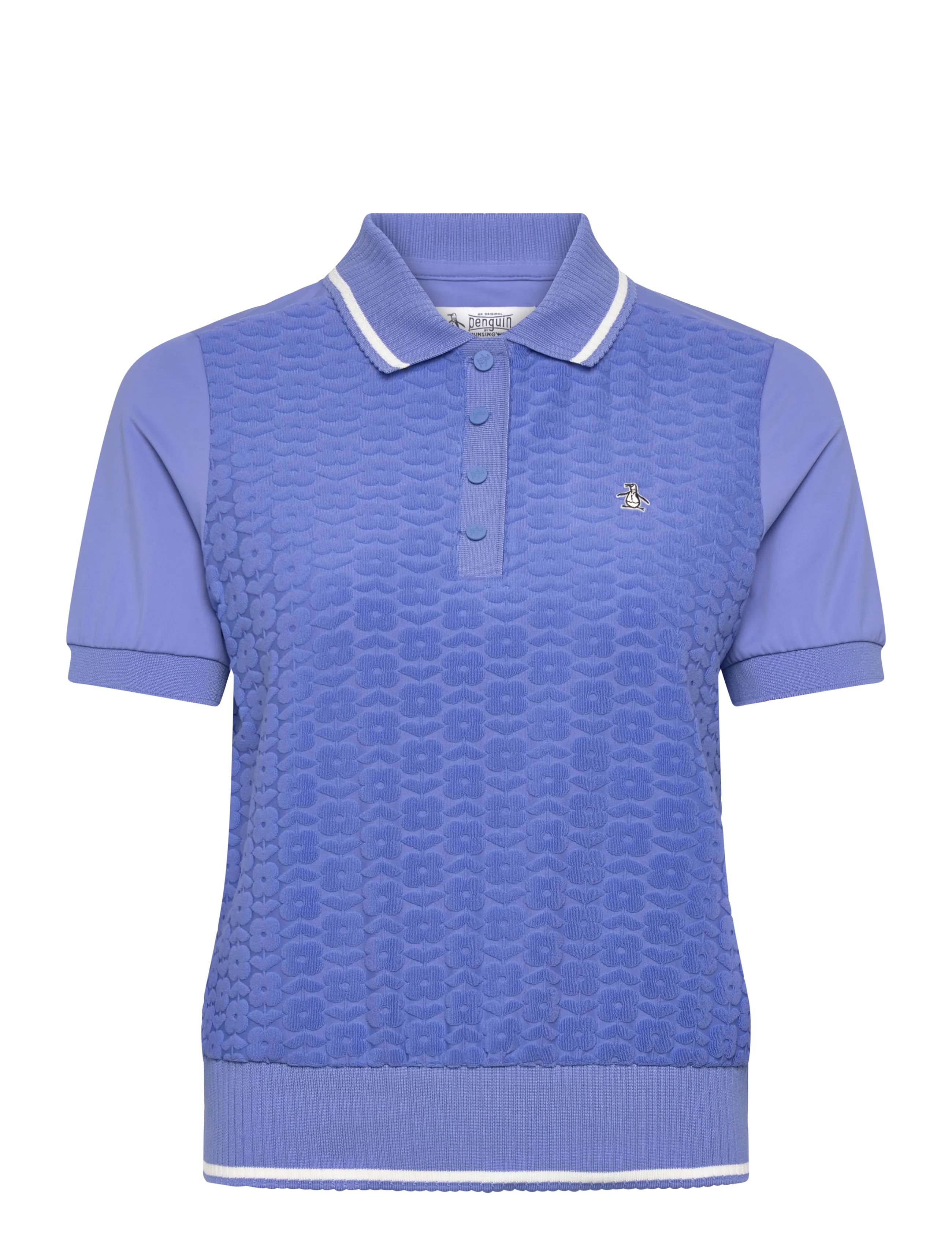ORIGINAL PENGUIN GOLF Button Placket Polo Lila - XS - Damen