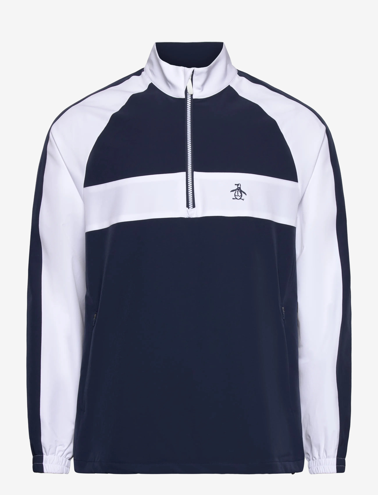 Original Penguin Golf - Long Sleeve 1/4-Zip Colour Block Jacket - golftakit - black iris - 1