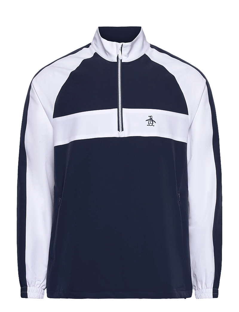 Original Penguin Golf - Long Sleeve 1/4-Zip Colour Block Jacket - golftakit - black iris - 1