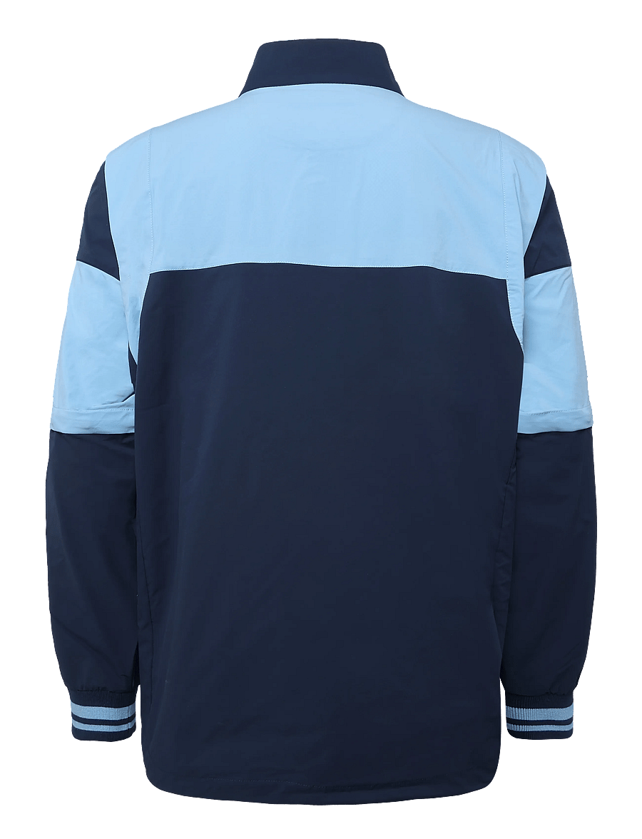 Original Penguin Golf - 1/4 ZIP COLOR BLOCK WIND JACKET - golfjakker - black iris - 1
