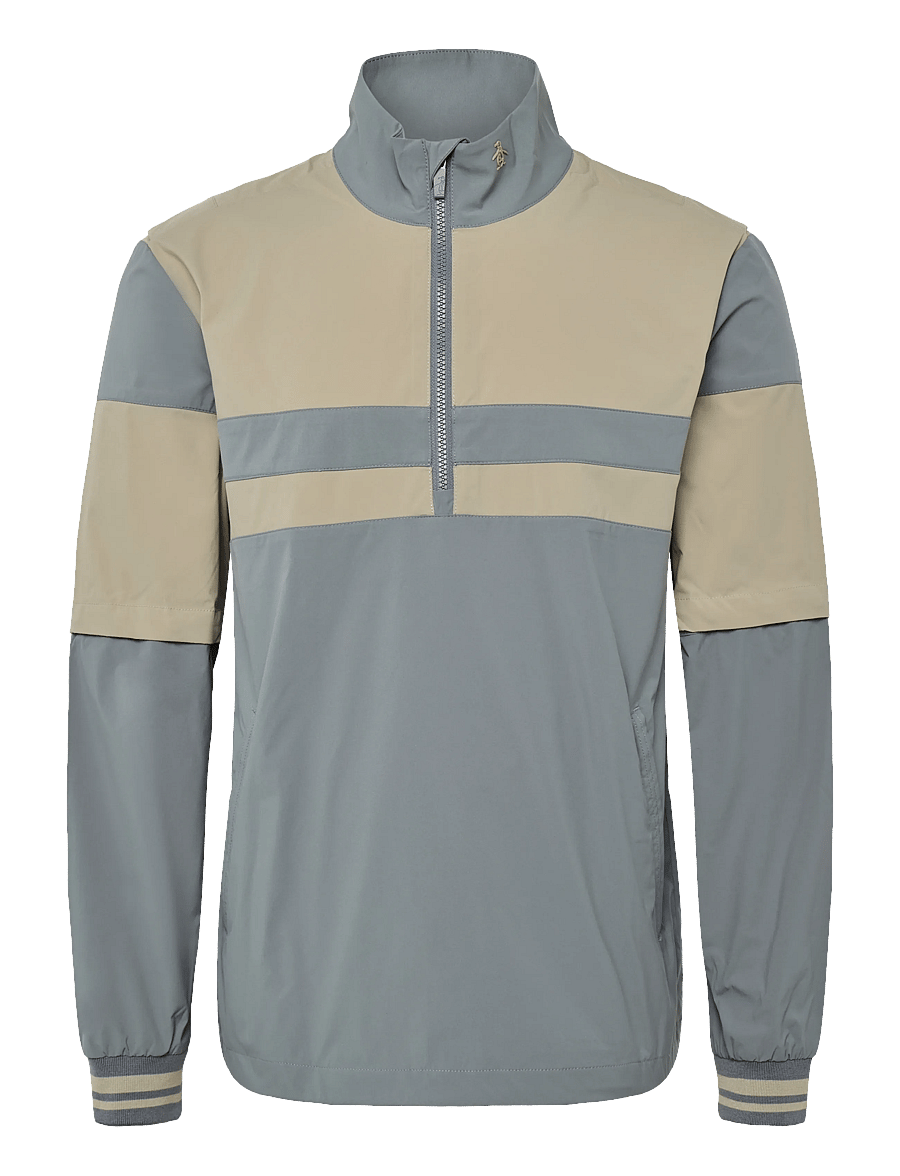 Original Penguin Golf - 1/4 ZIP COLOR BLOCK WIND JACKET - quiet shade - 0