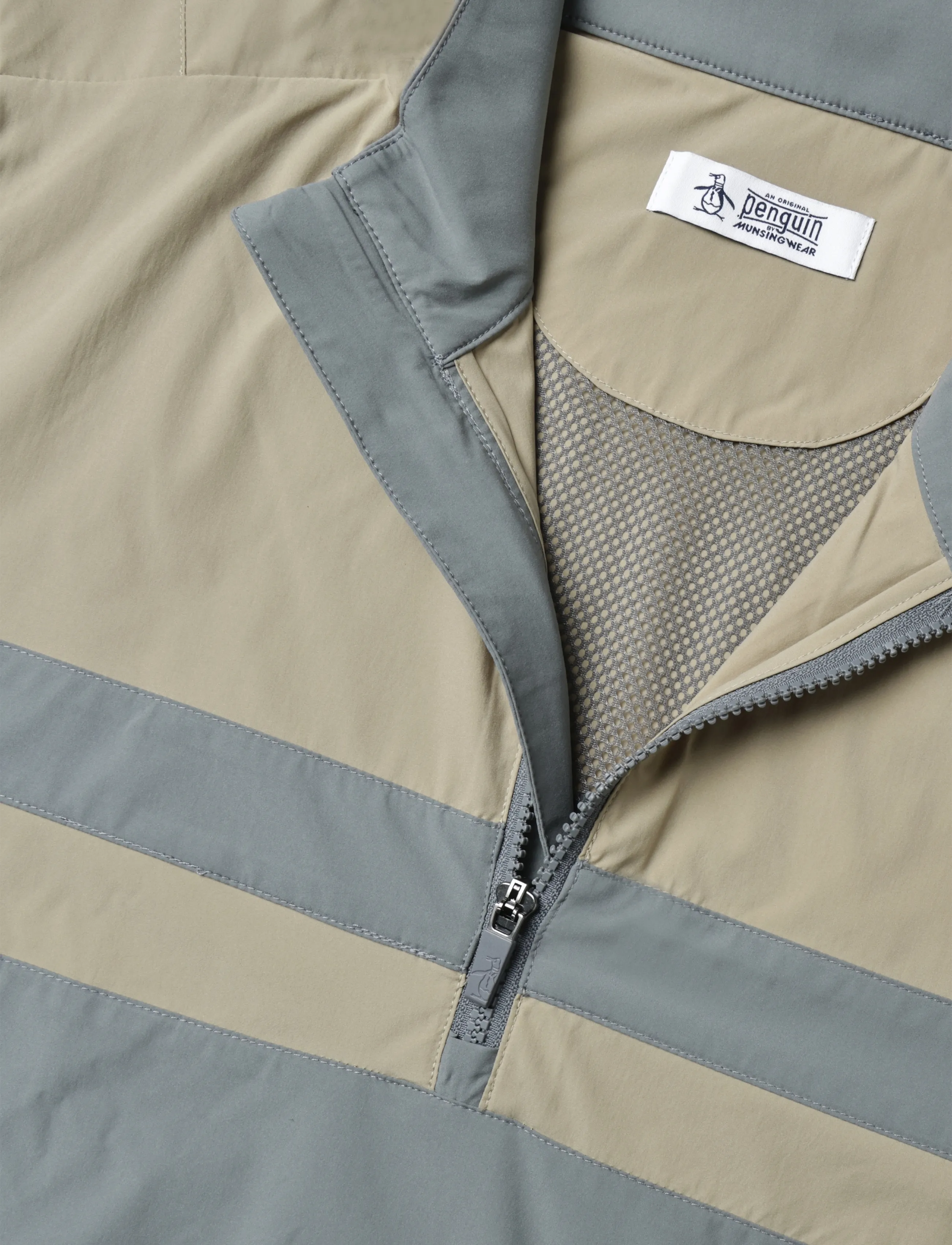 Original Penguin Golf - 1/4 ZIP COLOR BLOCK WIND JACKET - quiet shade - 2