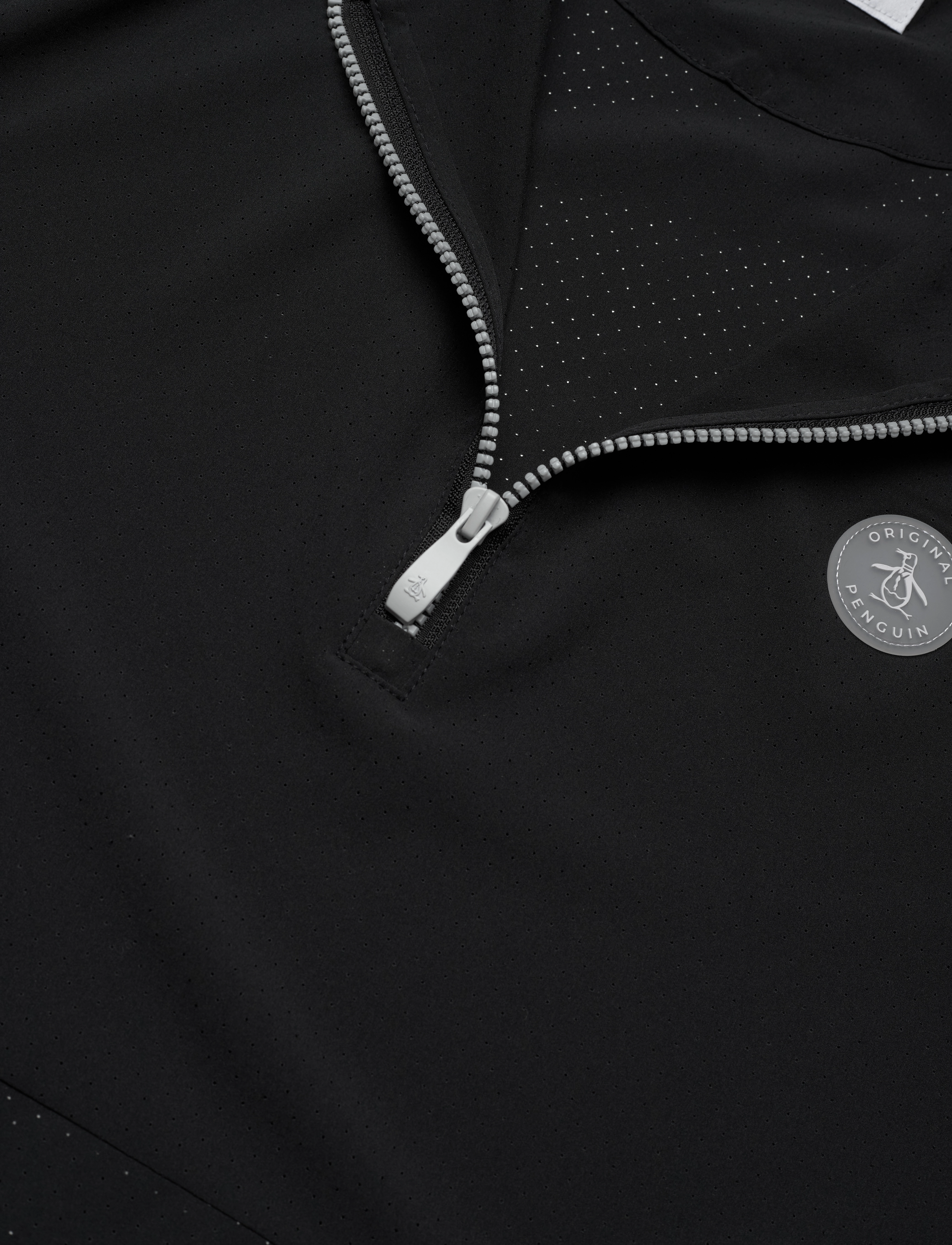 Original Penguin Golf - LS 1/4 ZIP LIGHTWEIGT WINDBREAKER - caviar - 2