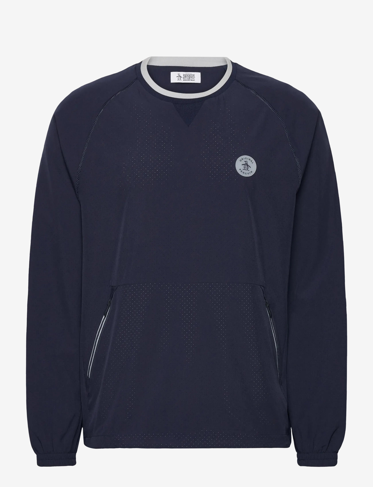 Original Penguin Golf - Lightweight Ventilated Crew Neck Jacket - treeningjoped ja -jakid - black iris - 0