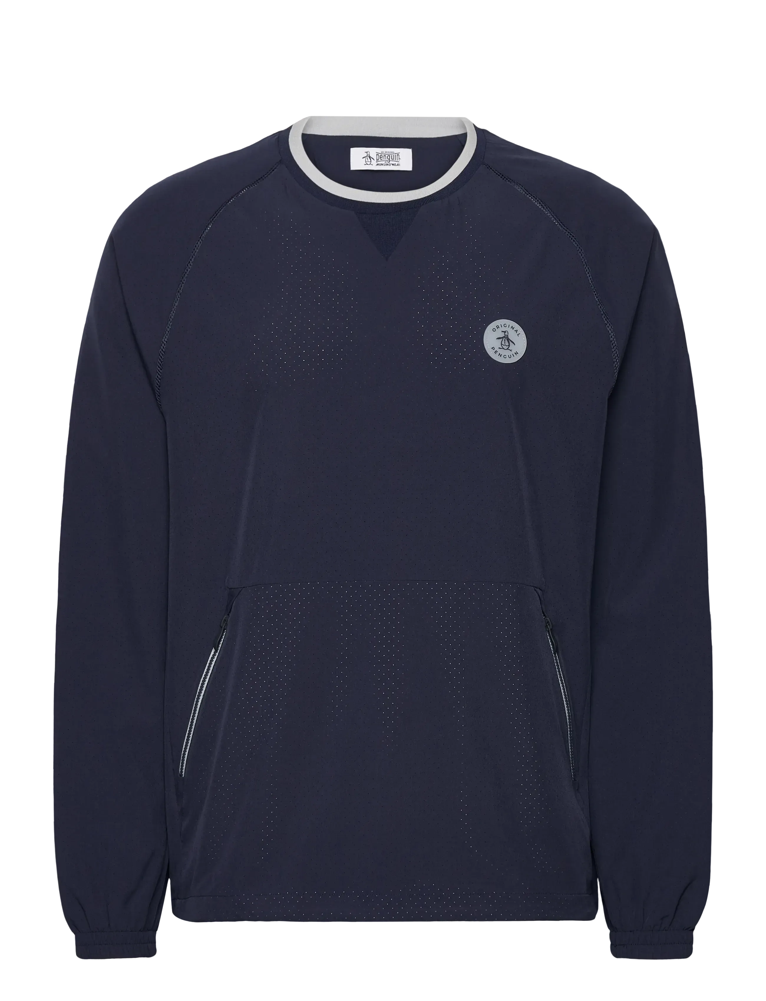 Original Penguin Golf Lightweight Ventilated Crew Neck Jacket - Golfjackor - BLACK IRIS / navy