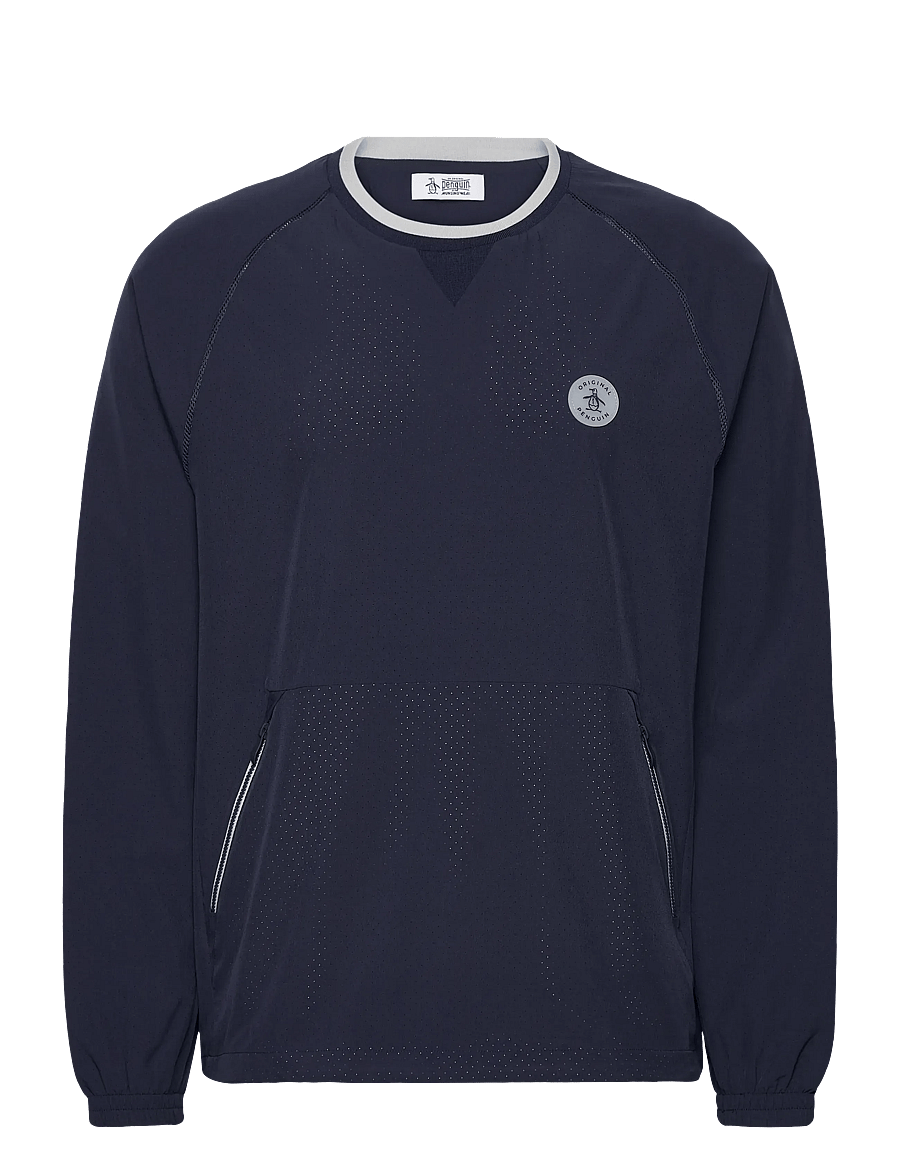 Original Penguin Golf - Lightweight Ventilated Crew Neck Jacket - black iris - 0