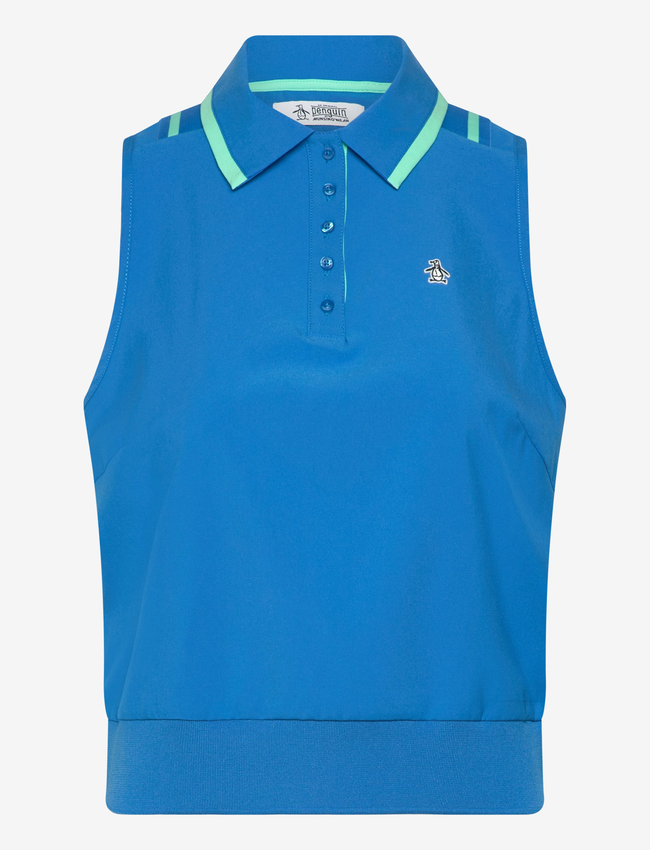 Original Penguin Golf - SL Woven Waist Length Polo - toppe & t-shirts - french blue - 0
