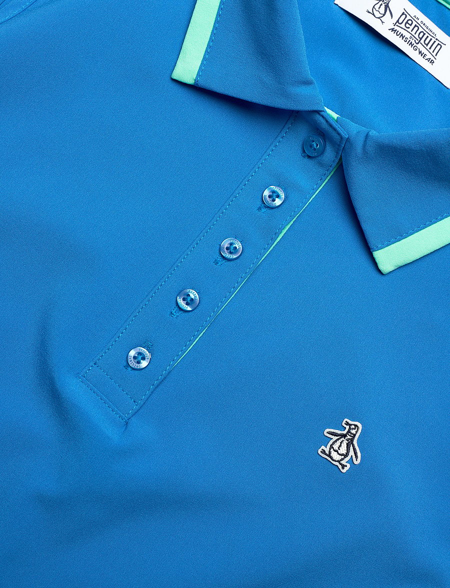 Original Penguin Golf - SL Woven Waist Length Polo - oberteile & t-shirts - french blue - 2