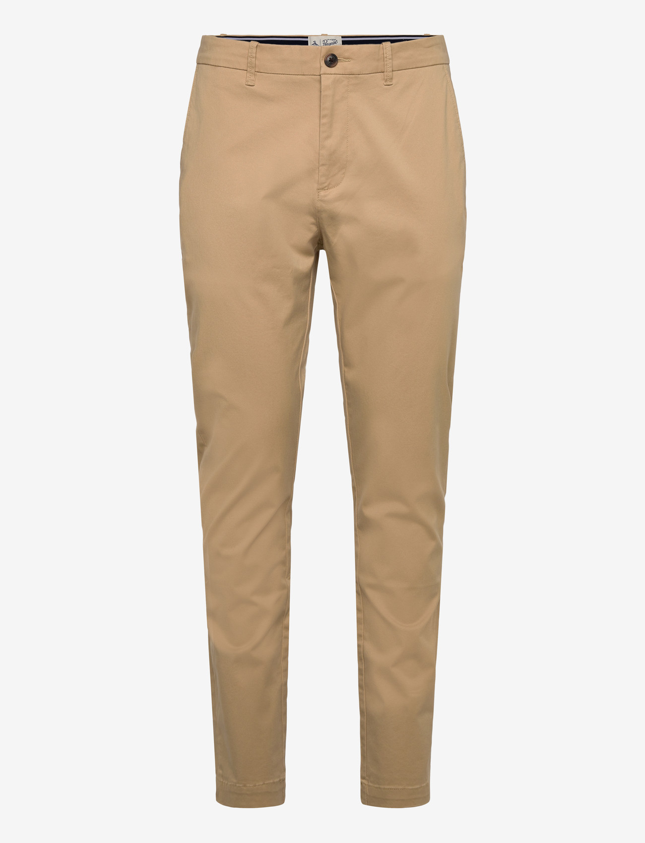 Original Penguin - BASIC CHINO PANT MADE IN RECYCLED COTTON - casual trousers - travertine - 0
