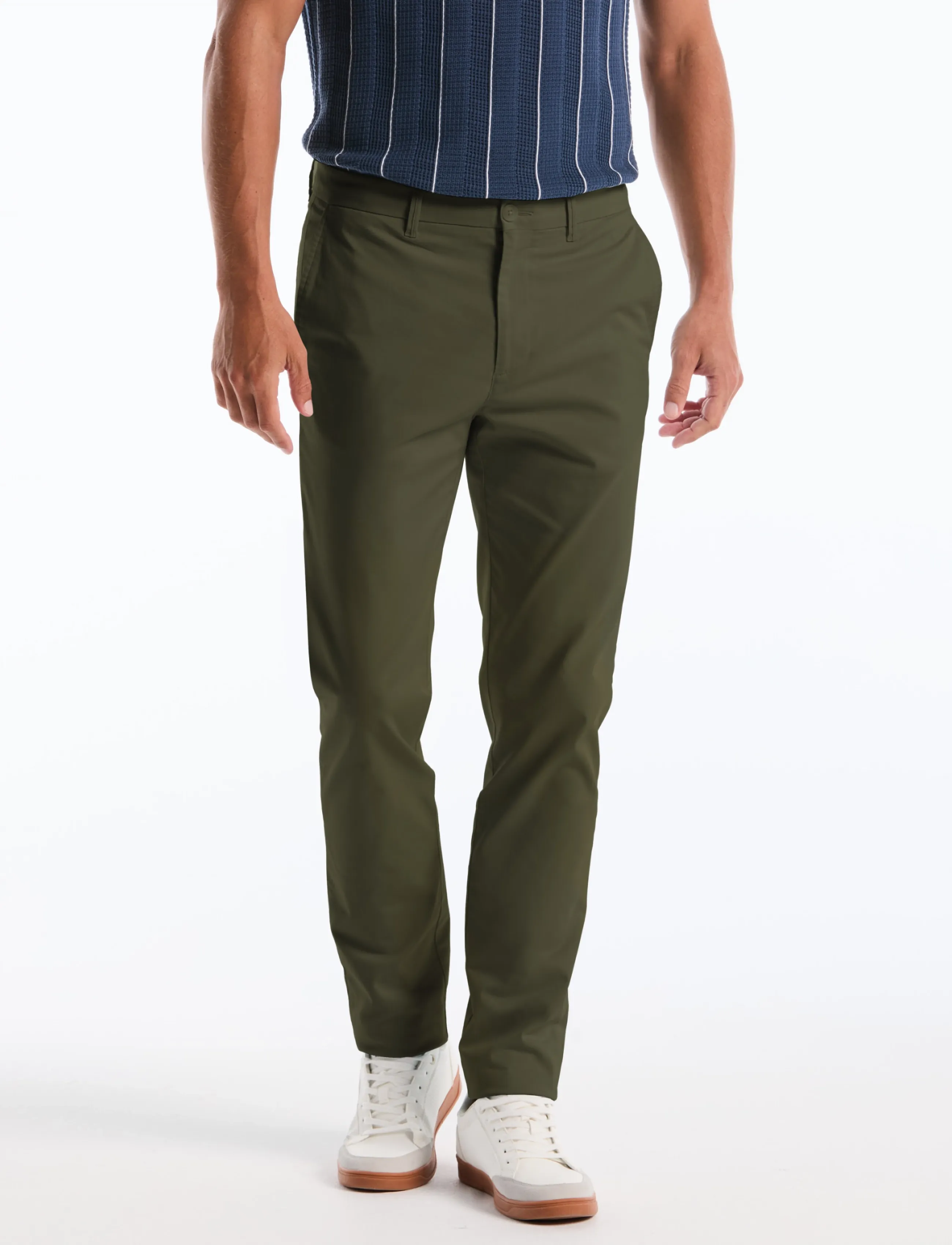 Original Penguin CTTN TNCL CORE CHINO - Uus - DUSTY OLIVE / khaki/green