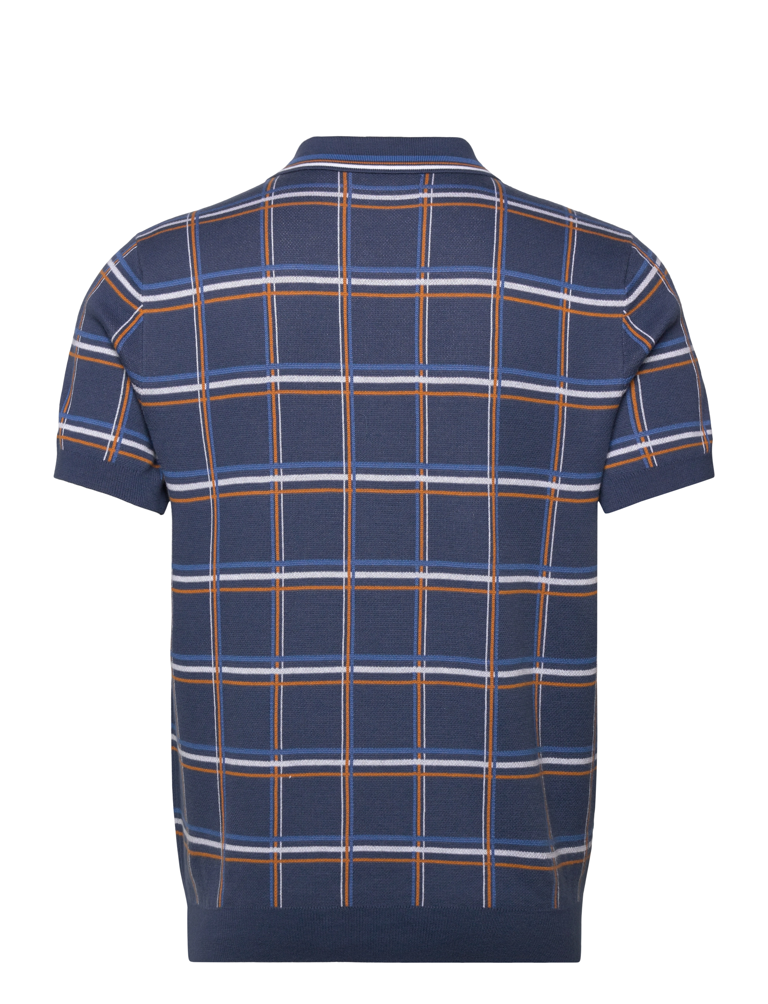 Original Penguin - CTTN 1/4 ZIP PLAID - sargasso sea - 1