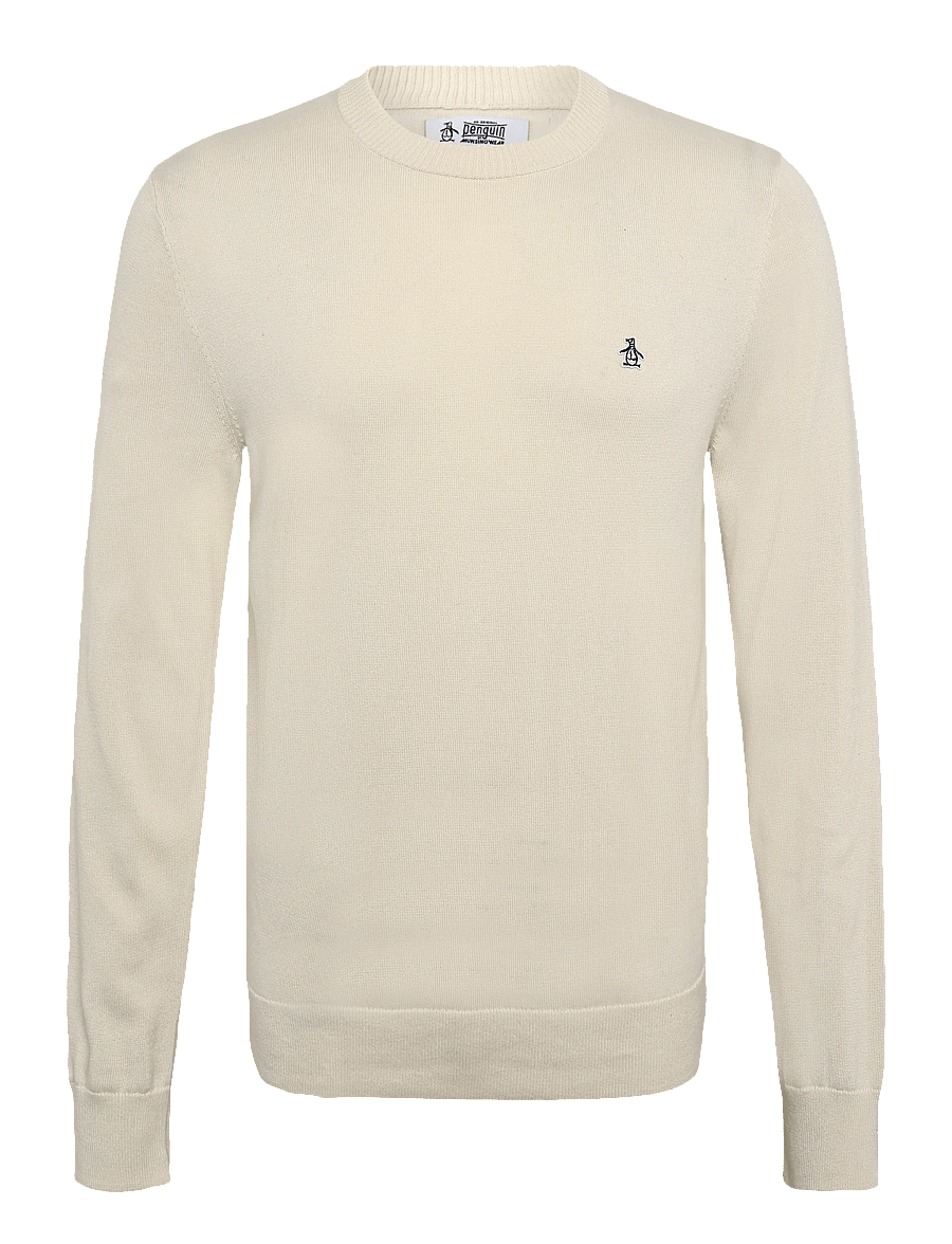 Original Penguin - 14GG CTTN JRSY CRWNC - rundhalsad - birch - 0