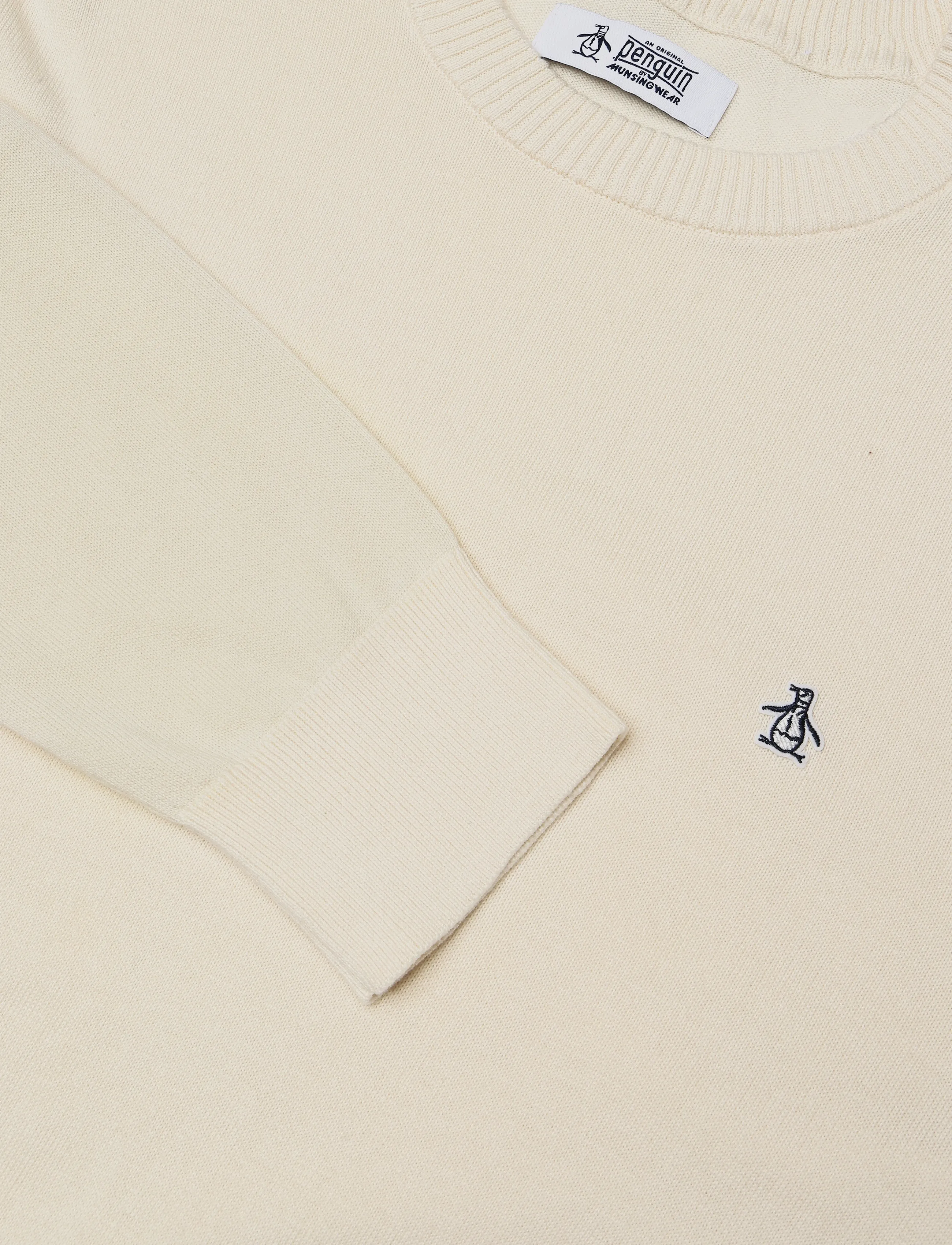 Original Penguin - 14GG CTTN JRSY CRWNC - rundhalsad - birch - 2