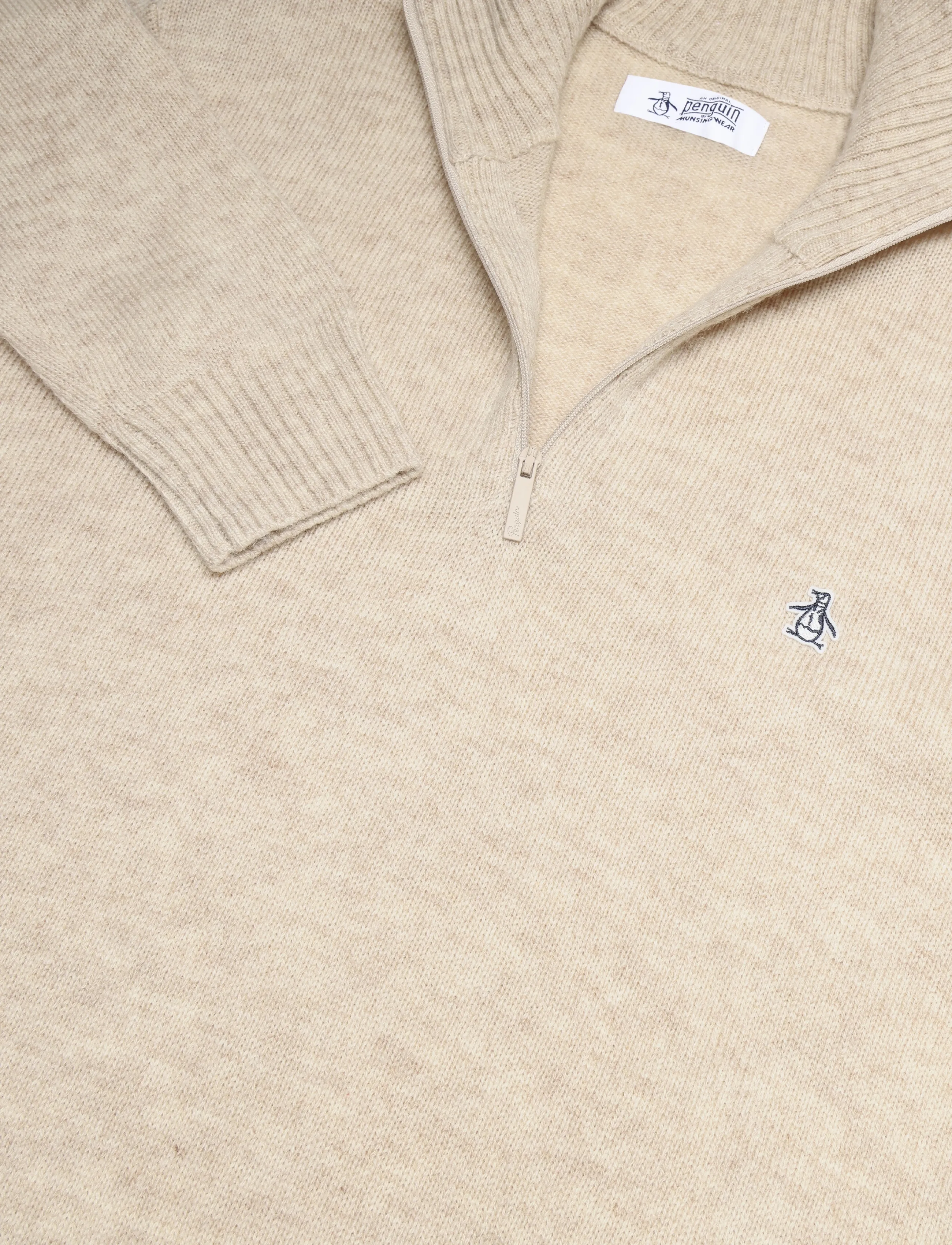 Original Penguin - 7GG LAMBSWOOL 1/4 ZI - half zip-tröjor - birch - 2