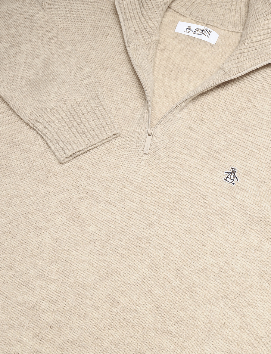Original Penguin - 7GG LAMBSWOOL 1/4 ZI - half zip-tröjor - birch - 2