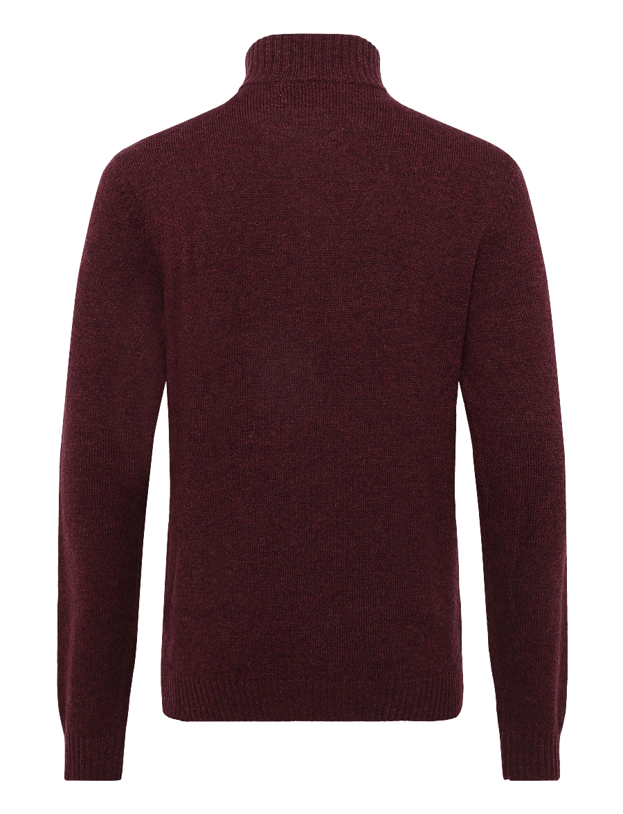 Original Penguin - 7GG LAMBSWOOL 1/4 ZI - pullover mit halbem reißverschluss - cabernet - 1