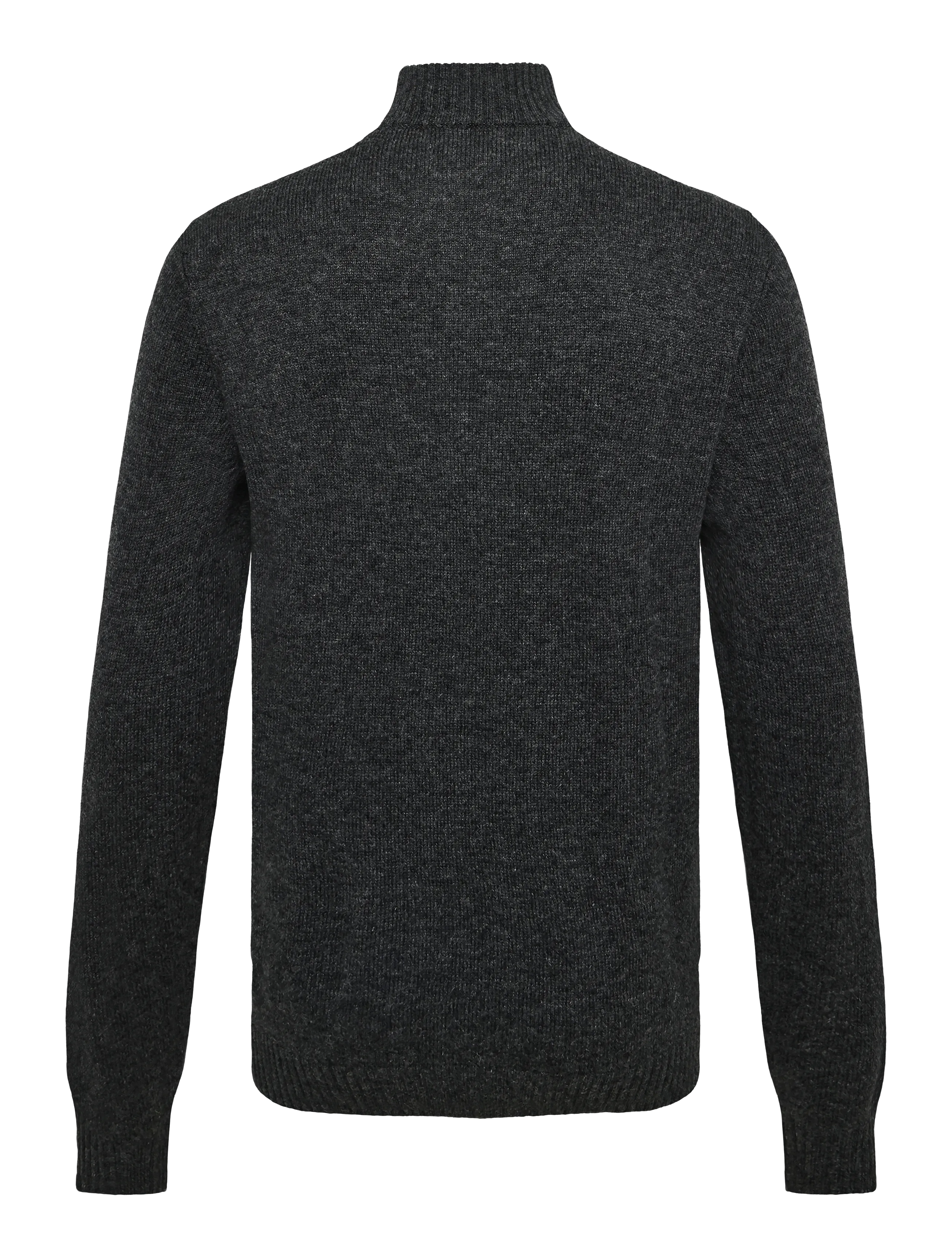 Original Penguin - 7GG LAMBSWOOL 1/4 ZI - pullover mit halbem reißverschluss - dk charcoal heather - 2