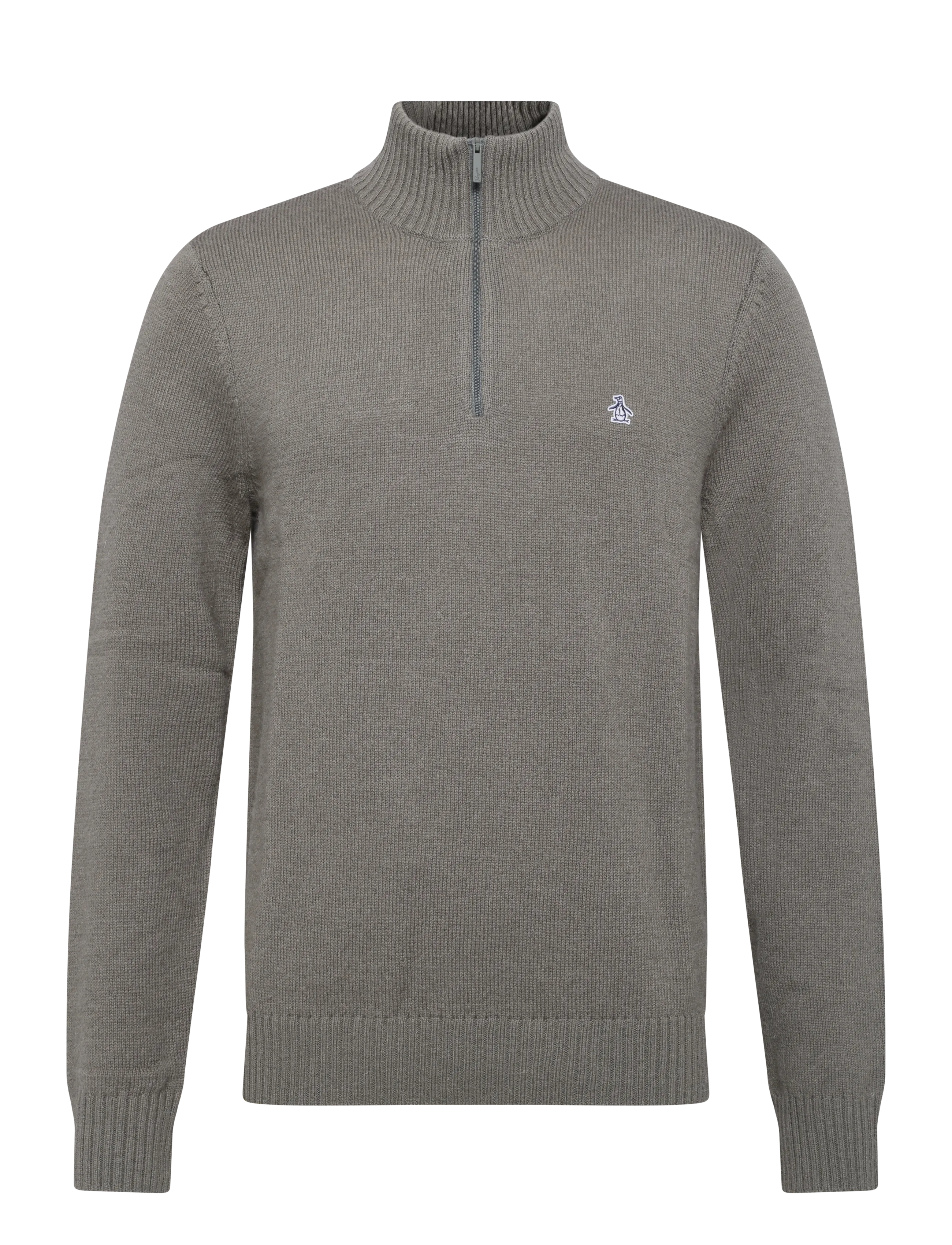 Original Penguin 7GG LAMBSWOOL 1/4 ZI - Strickmode - DUSTY OLIVE / khaki/green
