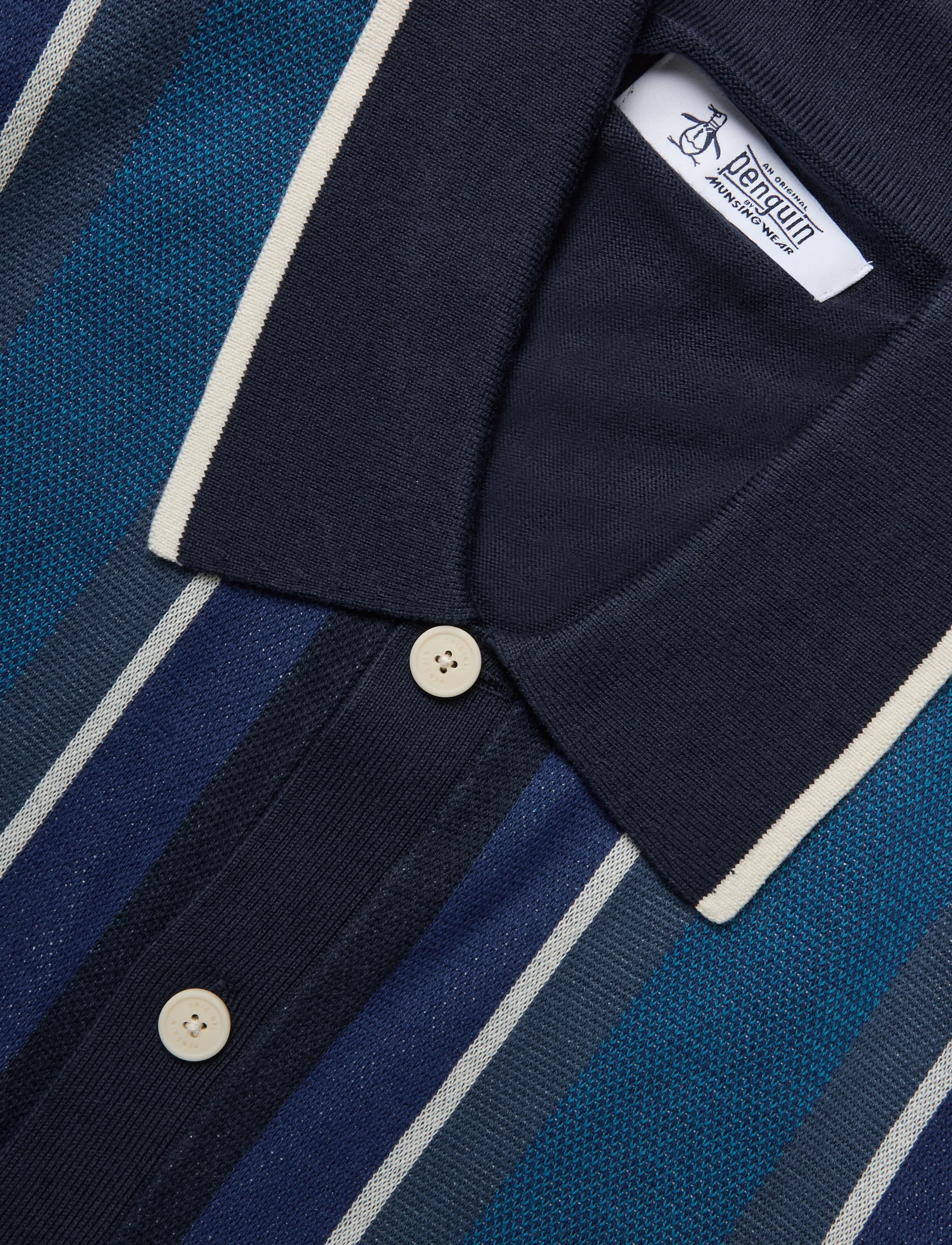 Original Penguin - 14GG CTTN BLND JQRD - stickade pikéer - dark sapphire - 3