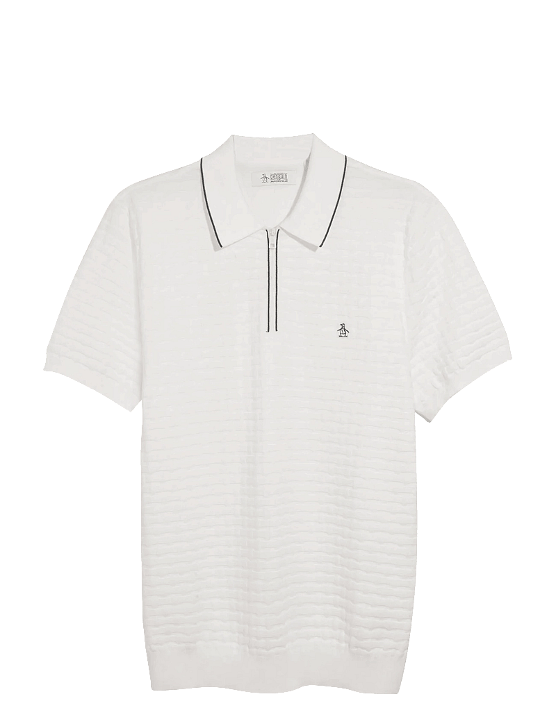Original Penguin - 14GG CTTN LINKS STIT - polostrik - bright white - 1