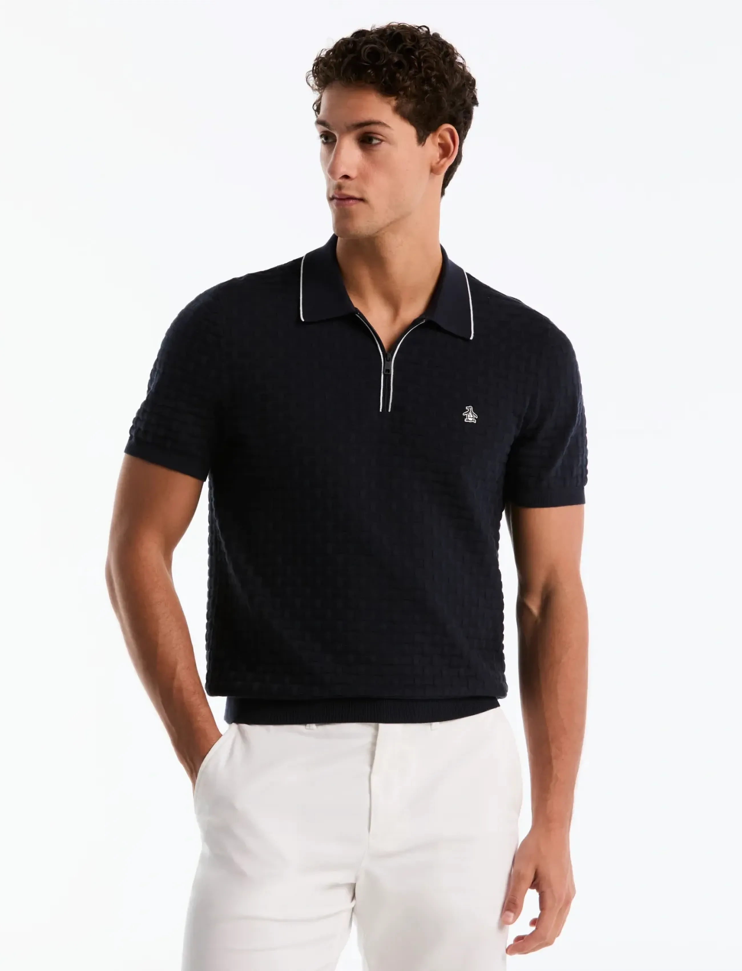 Original Penguin 14GG CTTN LINKS STIT - Kollektionen - DARK SAPPHIRE / navy