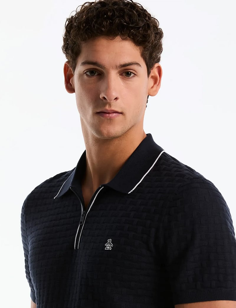 Original Penguin - 14GG CTTN LINKS STIT - polostrik - dark sapphire - 3