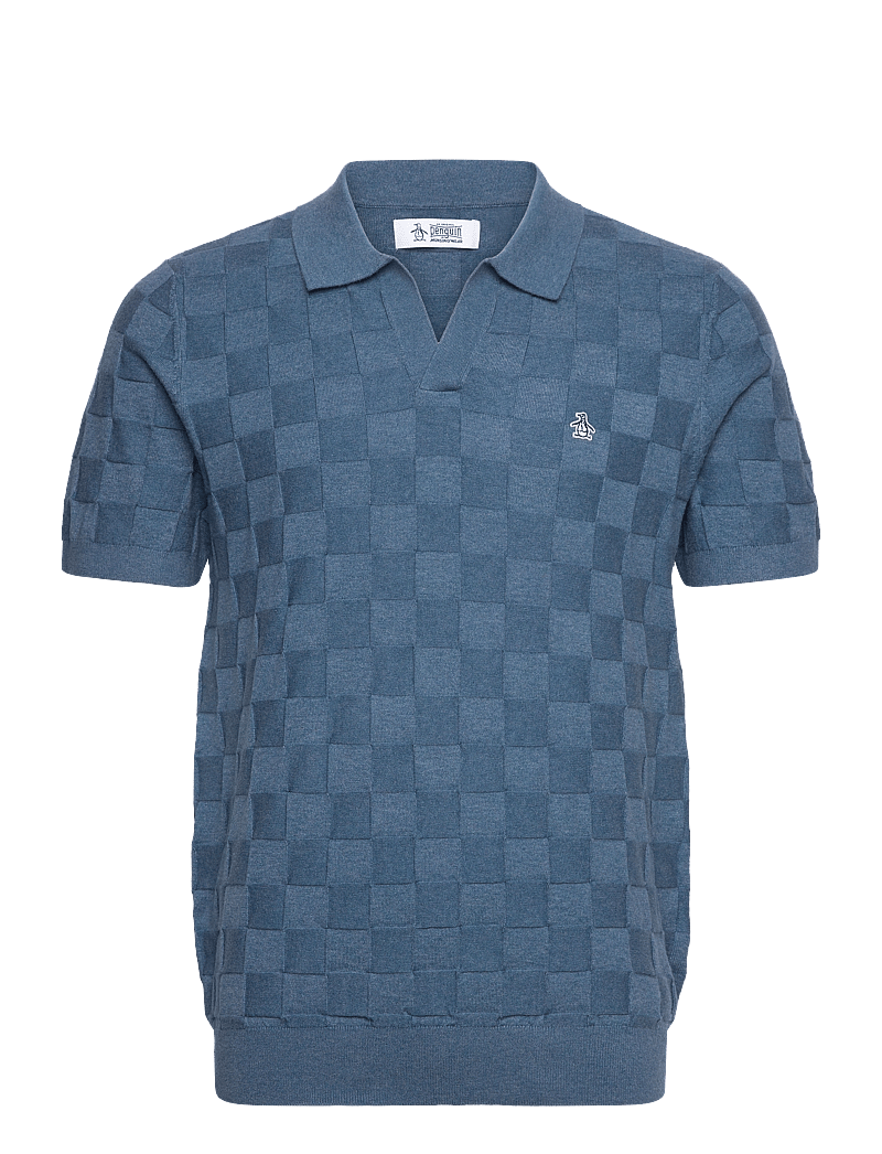 Original Penguin - CTTN JQRD SWTR POLO - kortærmede poloer - copen blue - 0