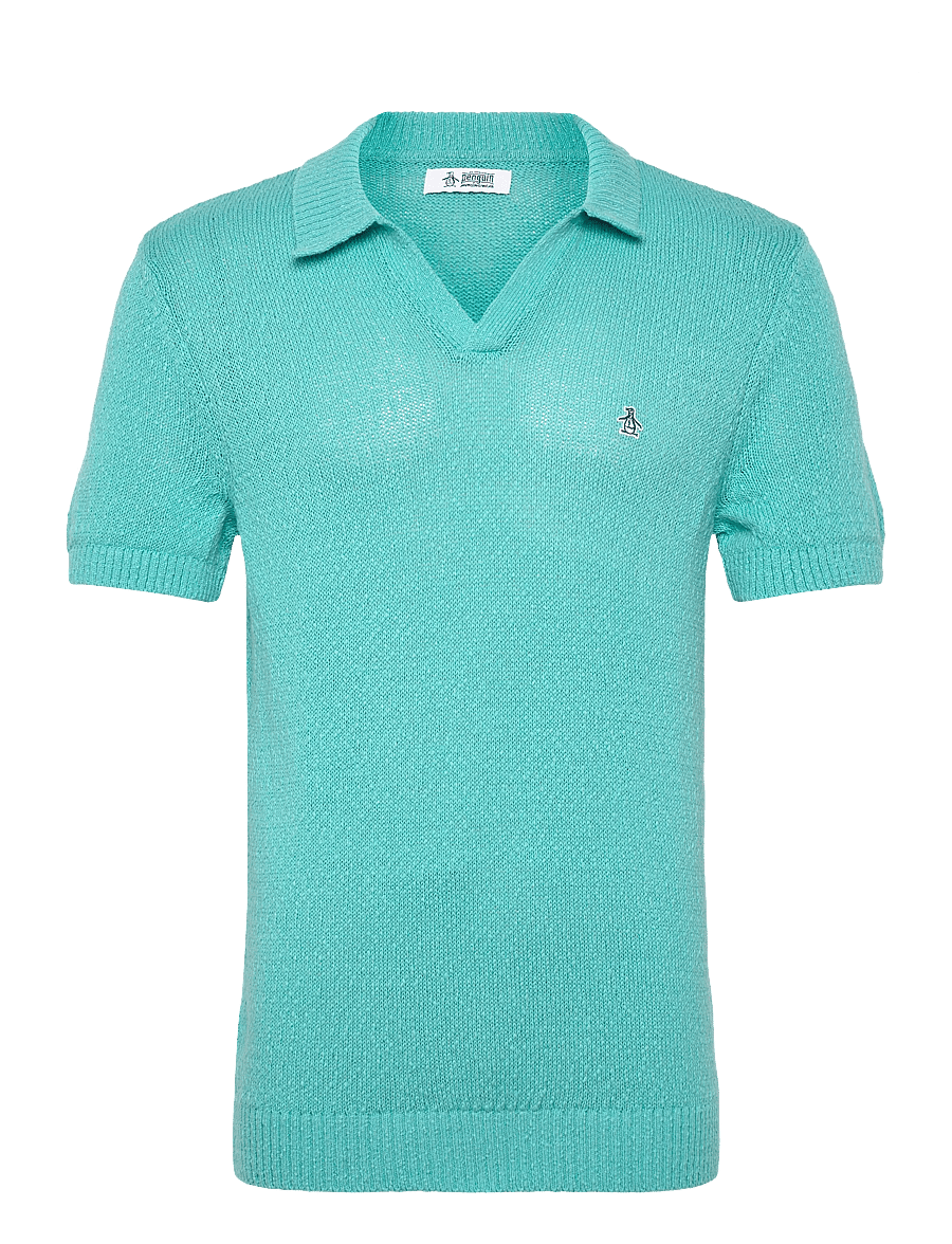 Original Penguin - 5GG SLUB JRSY JOHNNY - knitted polos - aquarelle - 1