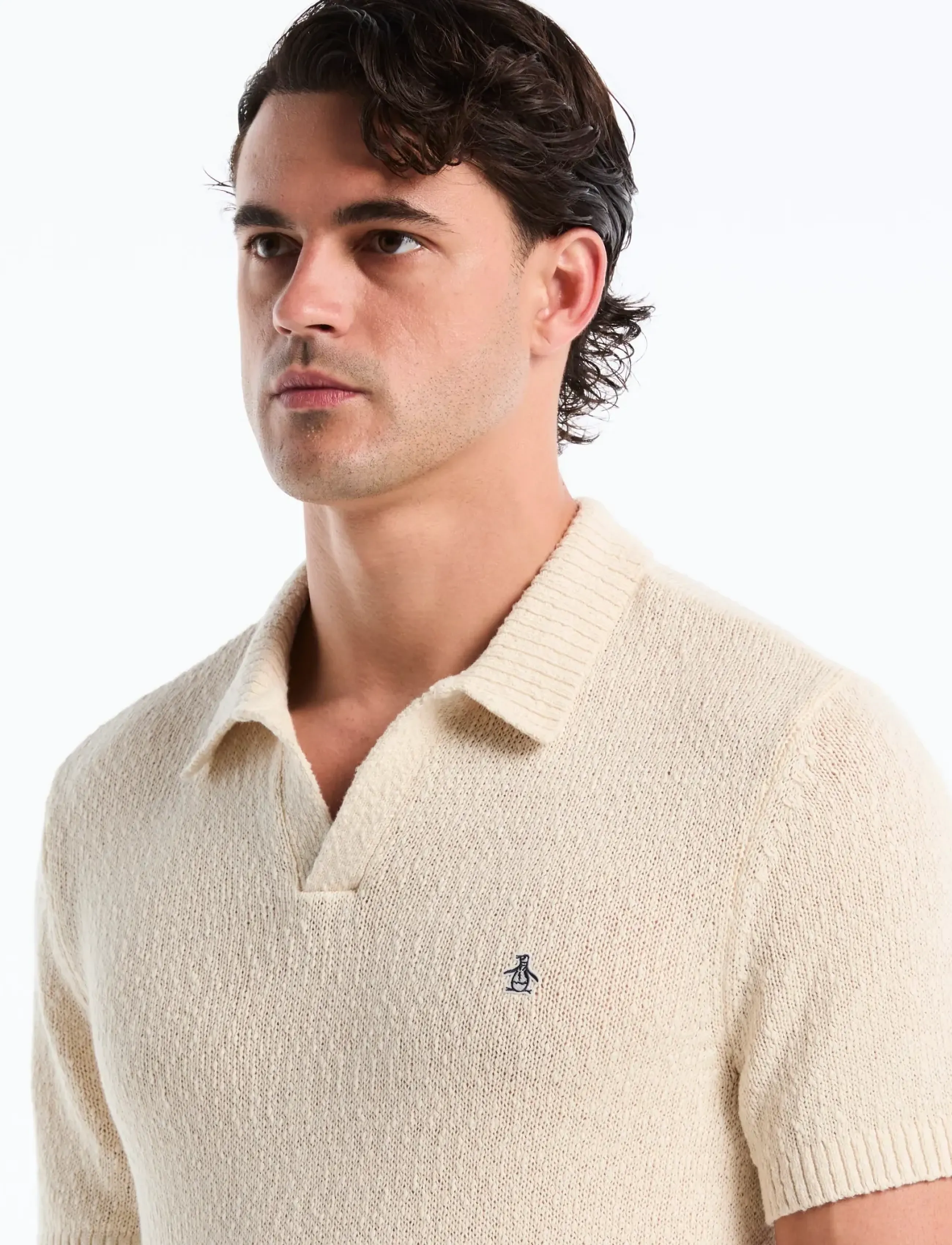 Original Penguin - 5GG SLUB JRSY JOHNNY - gestrickte polohemden - birch - 4