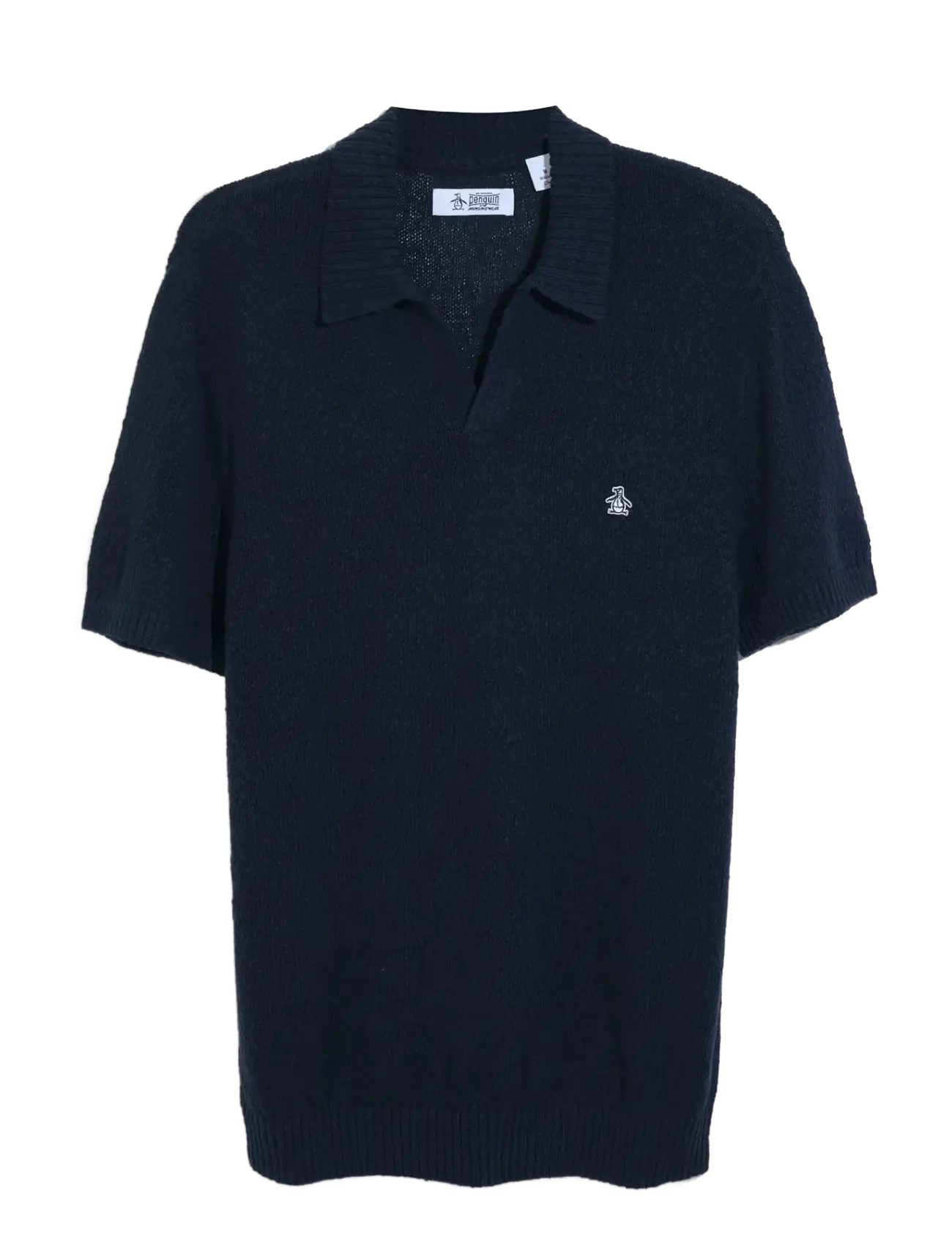 Original Penguin 5GG SLUB JRSY JOHNNY - Neulotut poolot - DARK SAPPHIRE / navy