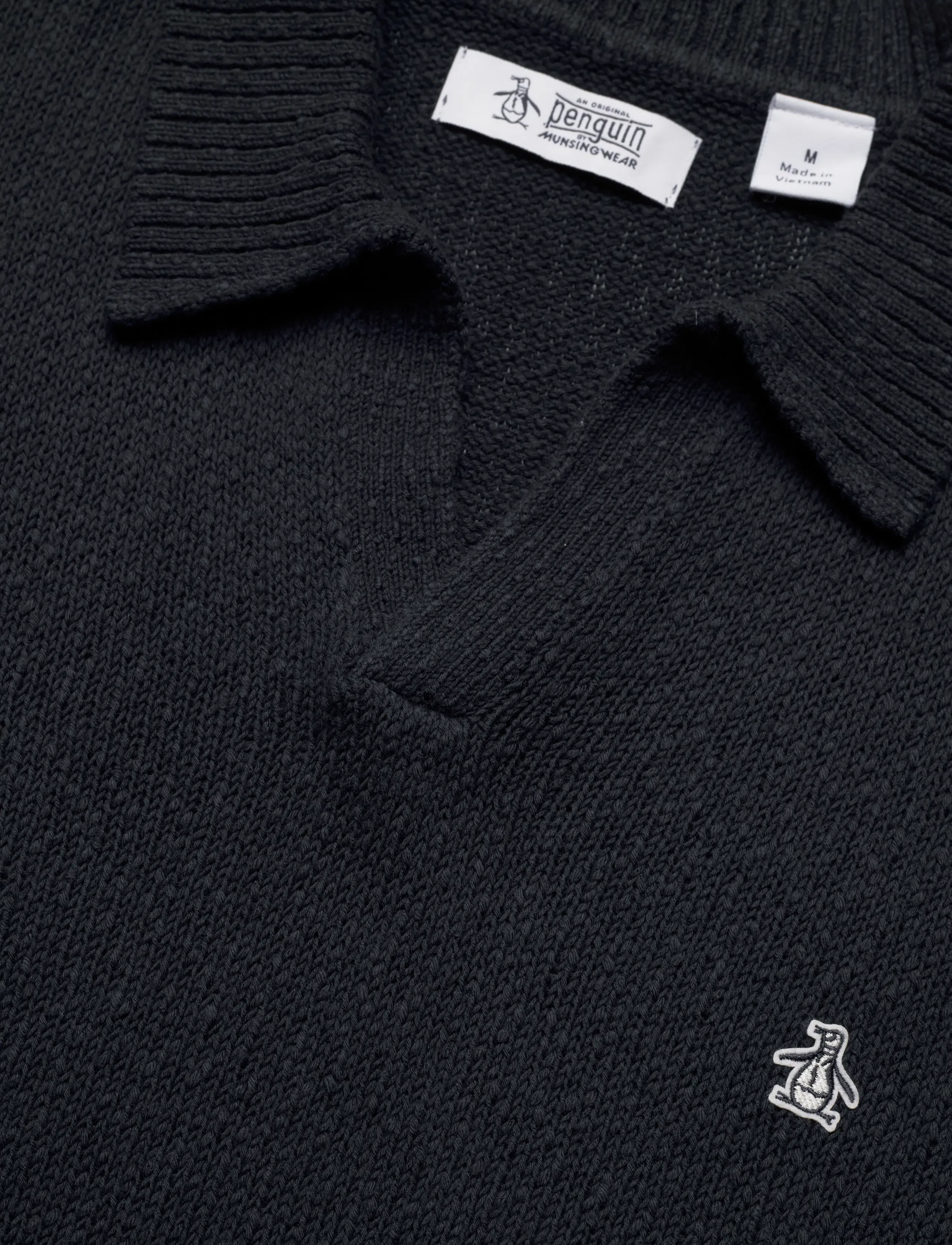 Original Penguin - 5GG SLUB JRSY JOHNNY - kootud polosärgid - dark sapphire - 5