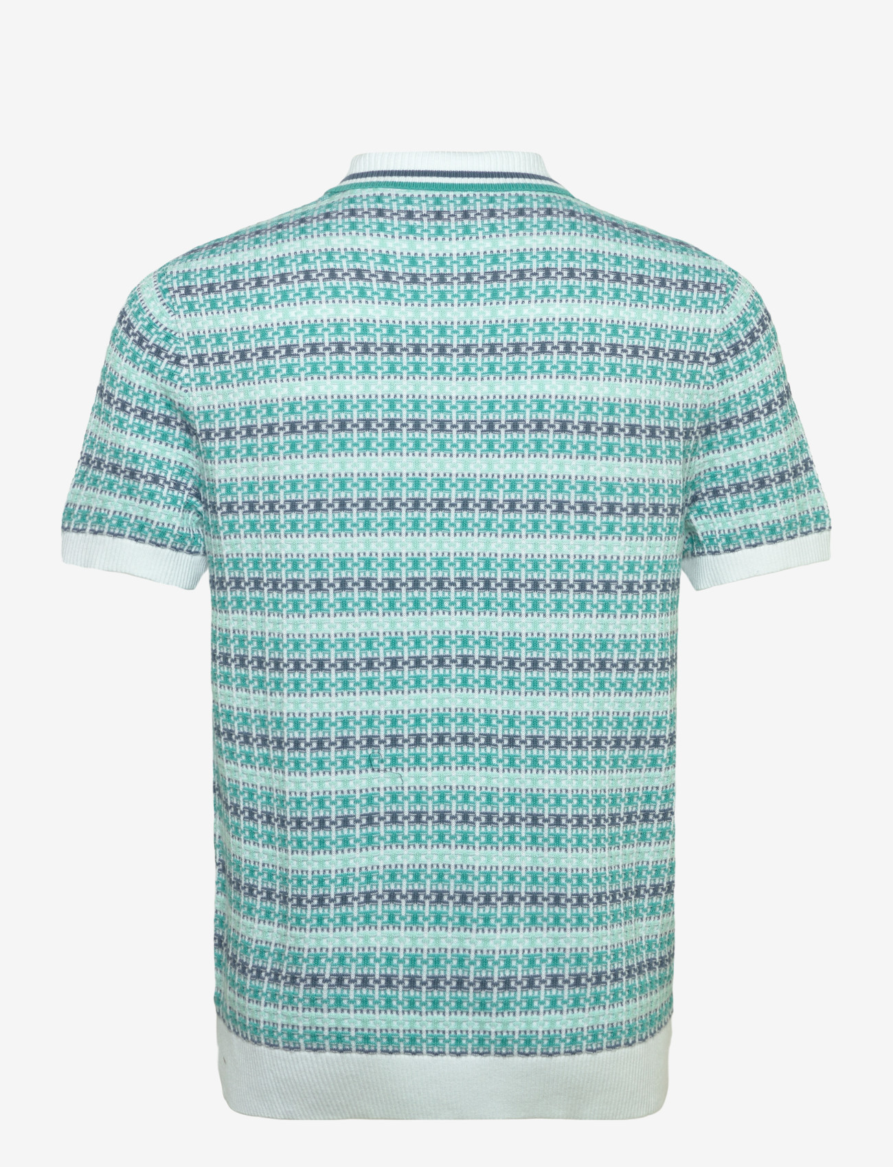 Original Penguin - 12GG CTTN DECO TXT J - gestrickte polohemden - bright white - 2