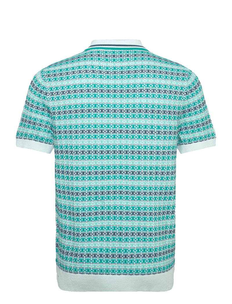 Original Penguin - 12GG CTTN DECO TXT J - gestrickte polohemden - bright white - 2