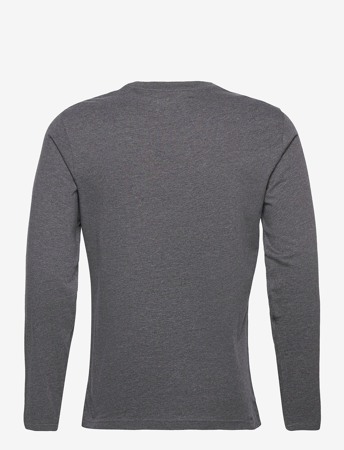 Original Penguin - LS PINPOINT JERSEY T - dk charcoal heather - 1