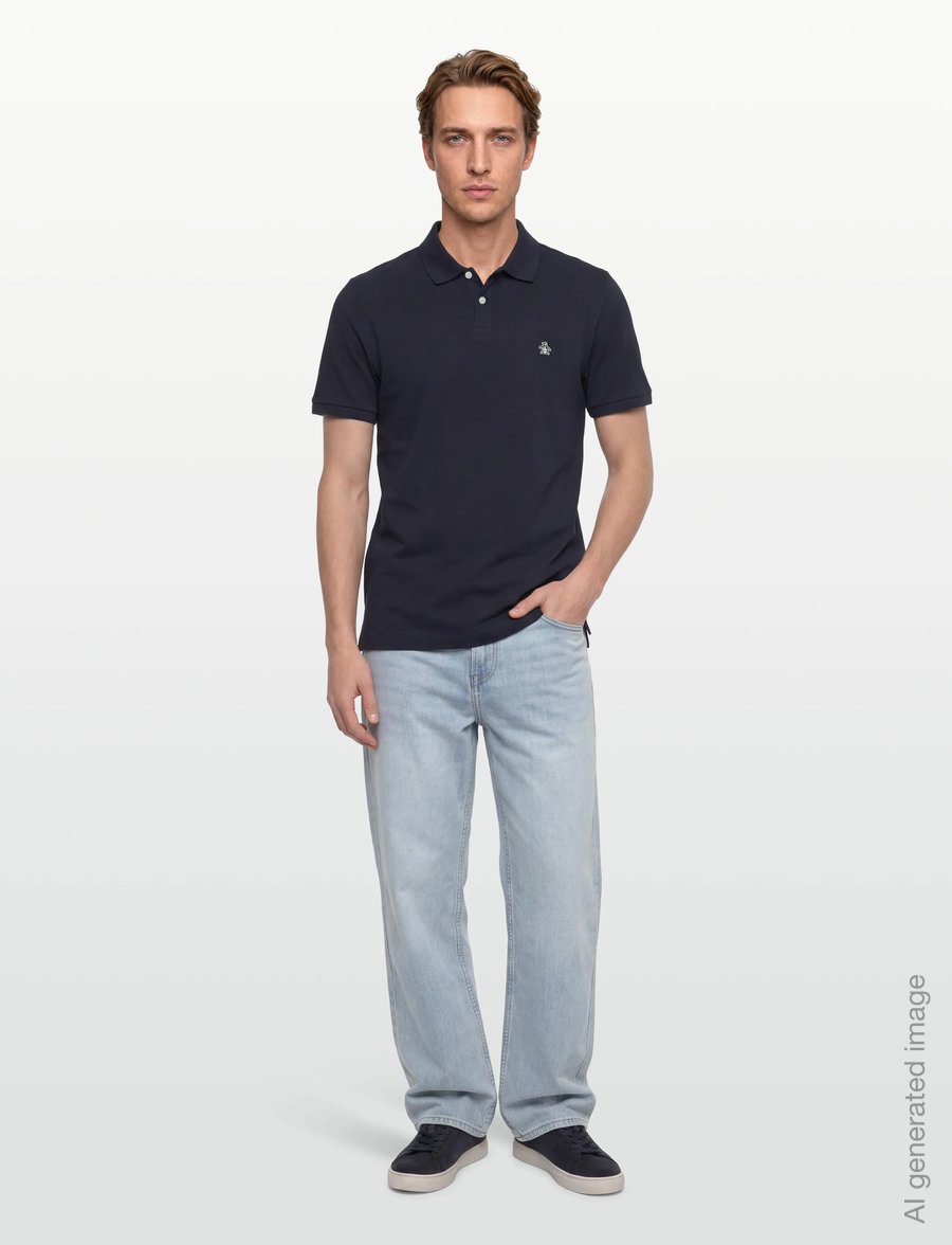 Original Penguin - CORE PIQUE DADDY POLO SHIRT - kurzärmelig - dark sapphire - 0