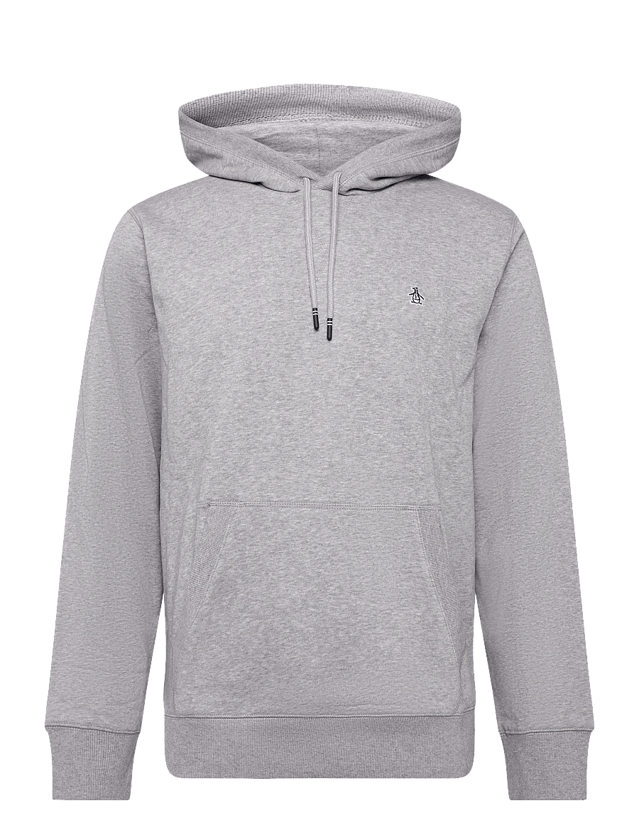 Original Penguin - ORG FLC HOODIE STICK - teddy sweaters - rain heather - 1