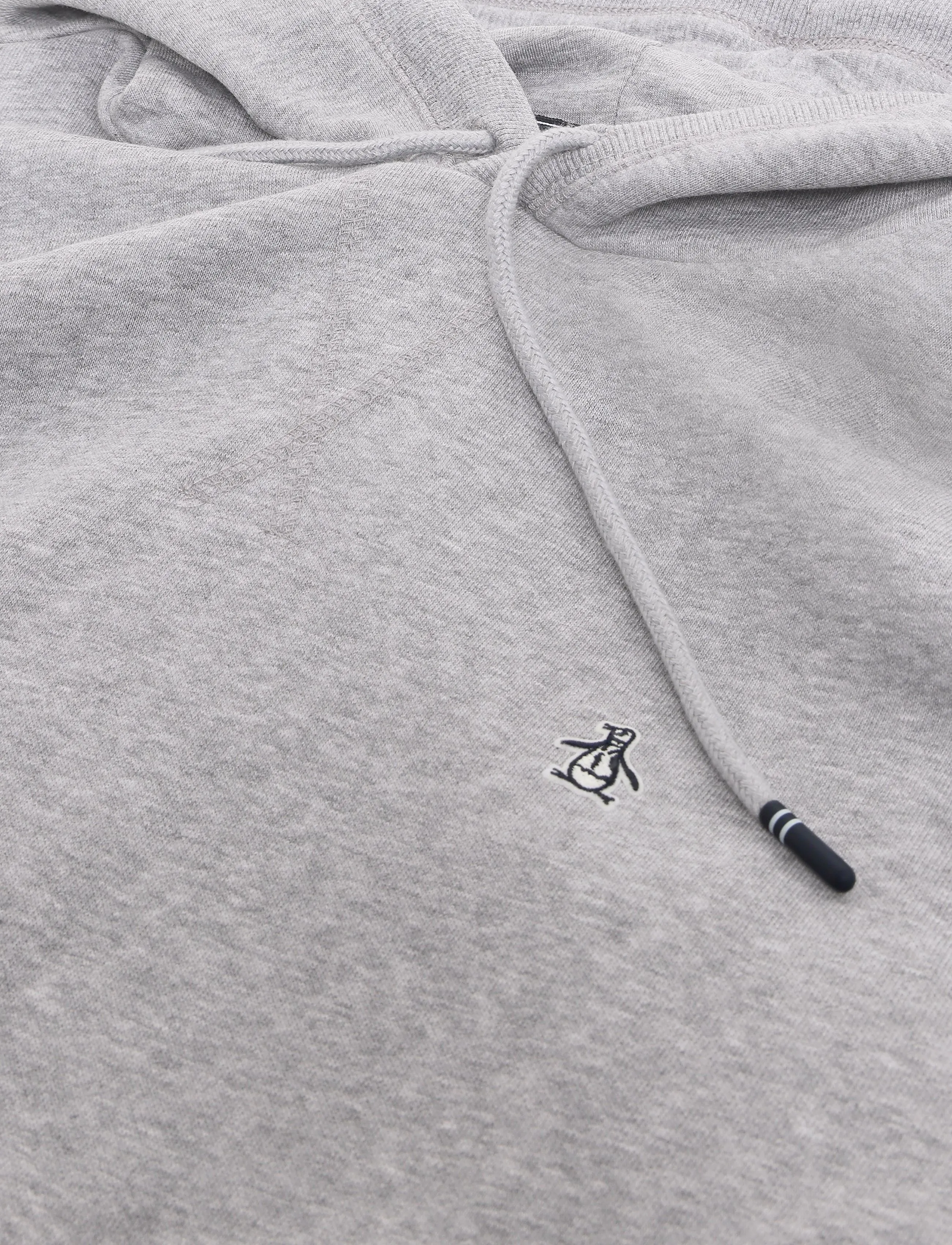 Original Penguin - ORG FLC HOODIE STICK - teddy sweaters - rain heather - 3