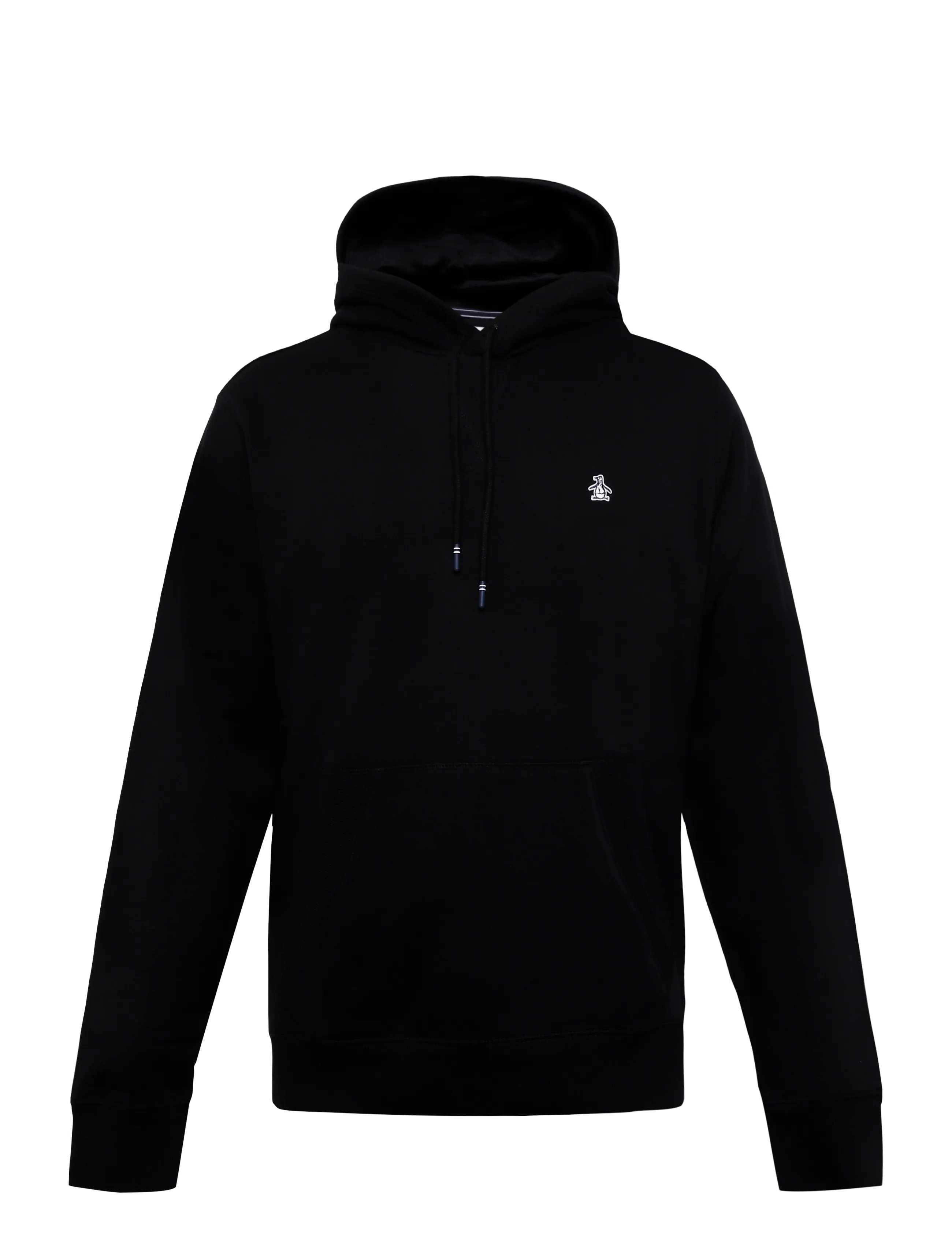 Original Penguin - ORG FLC HOODIE STICK - teddy-pusad - true black - 1