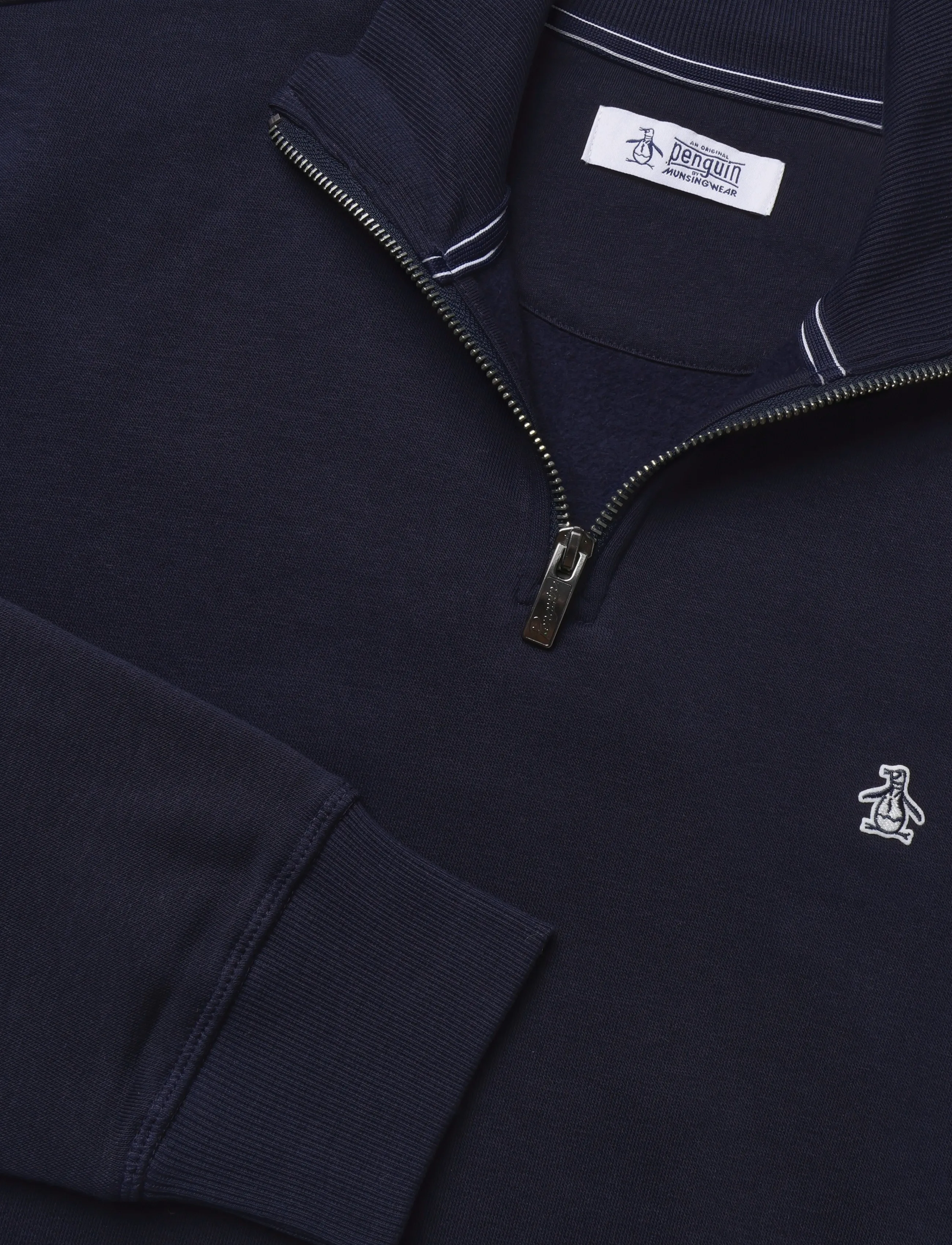 Original Penguin - ORG FLC QTR ZIP STIC - teddy sweaters - dark sapphire - 3