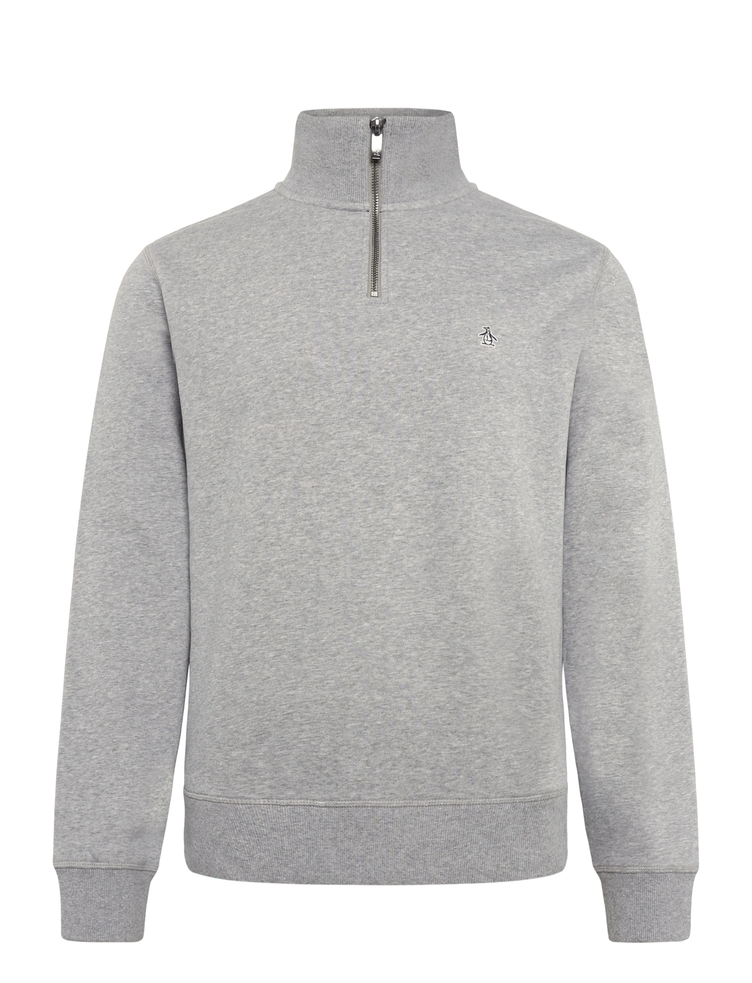 Original Penguin - ORG FLC QTR ZIP STIC - teddy sweaters - rain heather - 1