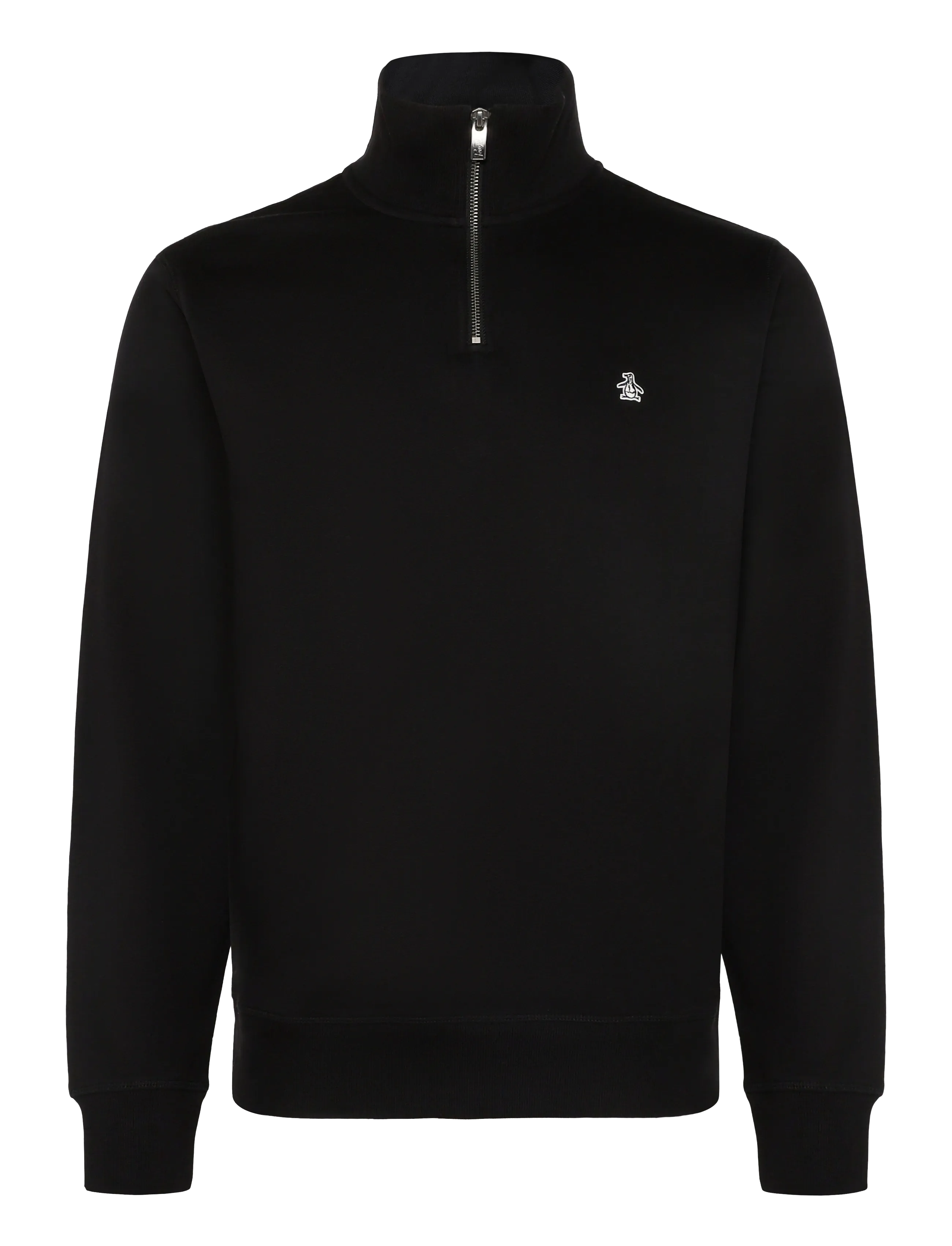 Original Penguin - ORG FLC QTR ZIP STIC - teddy sweaters - true black - 1