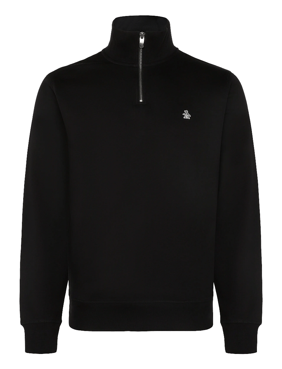 Original Penguin - ORG FLC QTR ZIP STIC - fleece-pullover - true black - 1