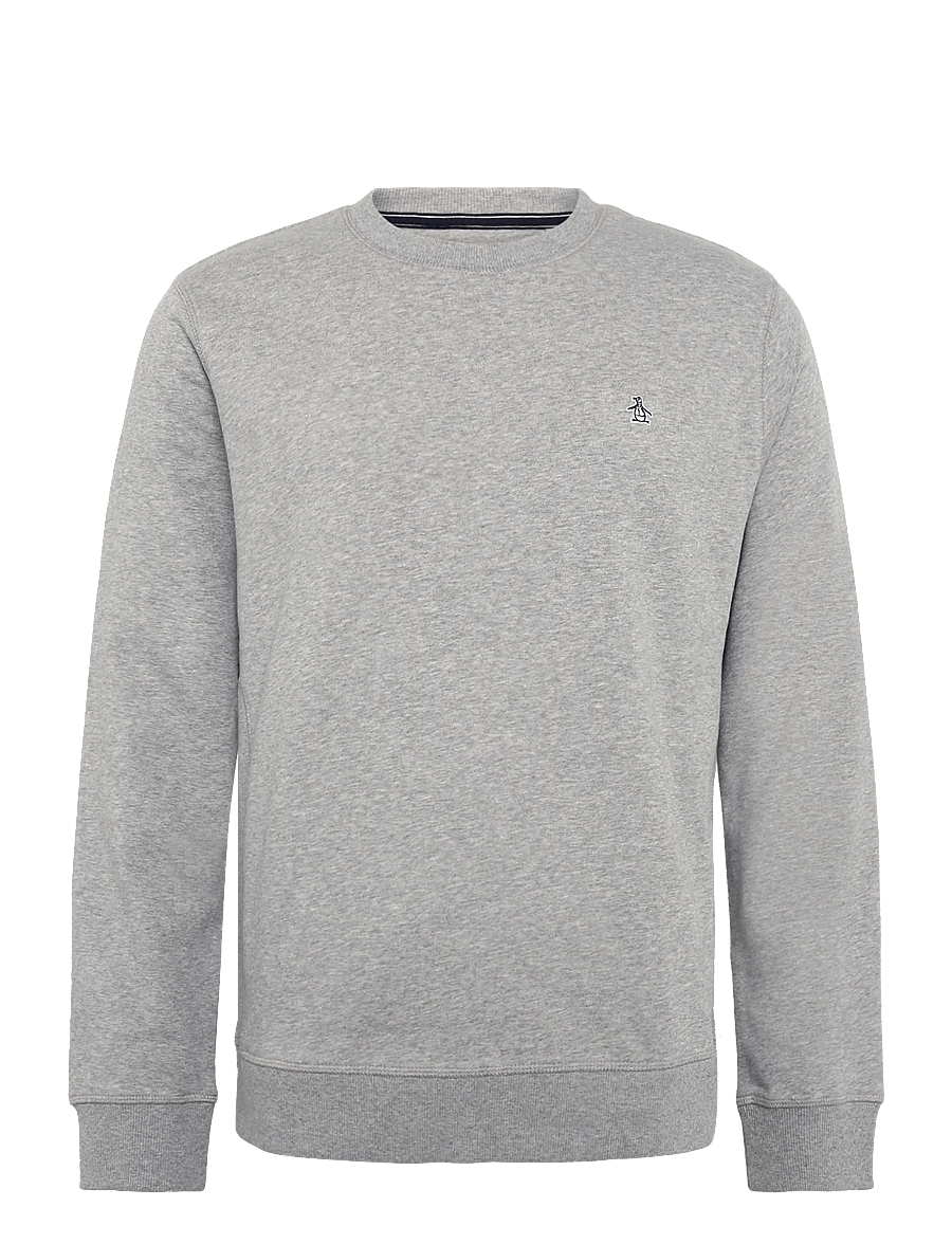 Original Penguin - ORG FLC CREWNECK STI - teddy sweaters - rain heather - 1