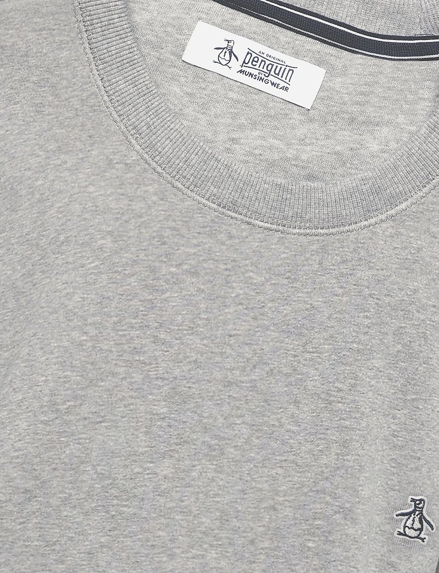 Original Penguin - ORG FLC CREWNECK STI - teddy sweaters - rain heather - 3