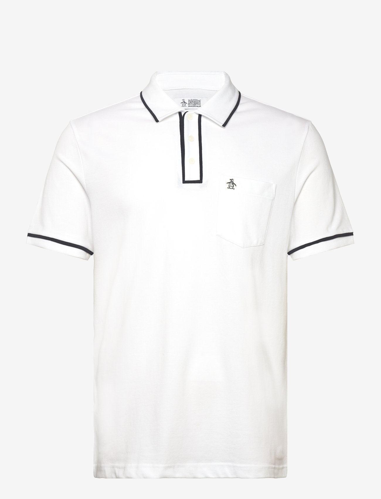 Original Penguin - EARL TNCL PIQ STICKE - lühikeste varrukatega polod - bright white - 0