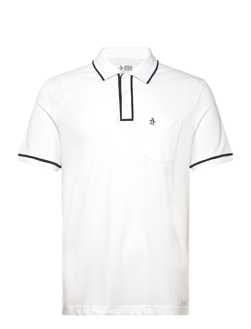 Original Penguin - EARL TNCL PIQ STICKE - lühikeste varrukatega polod - bright white - 0